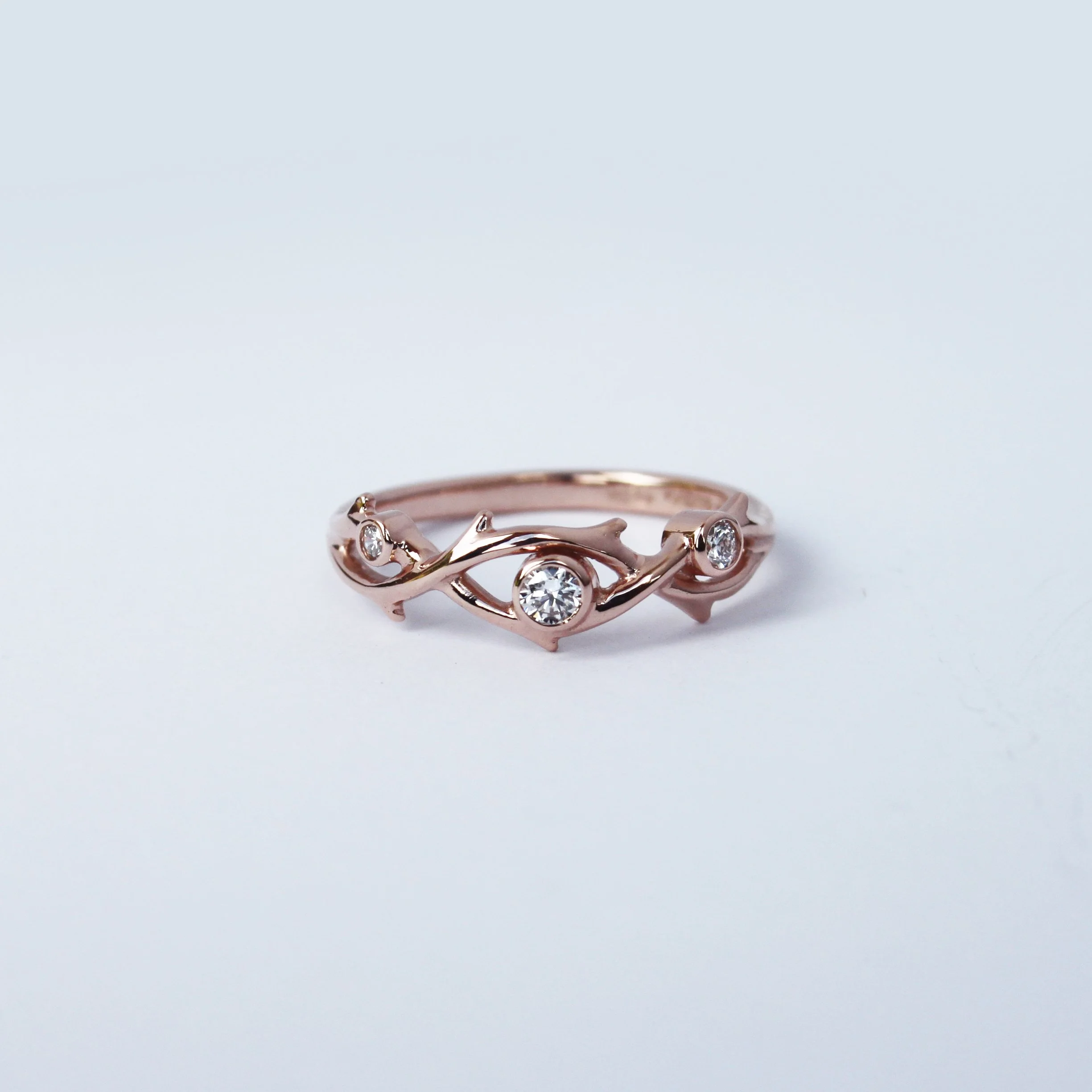 twig diamond wedding ring