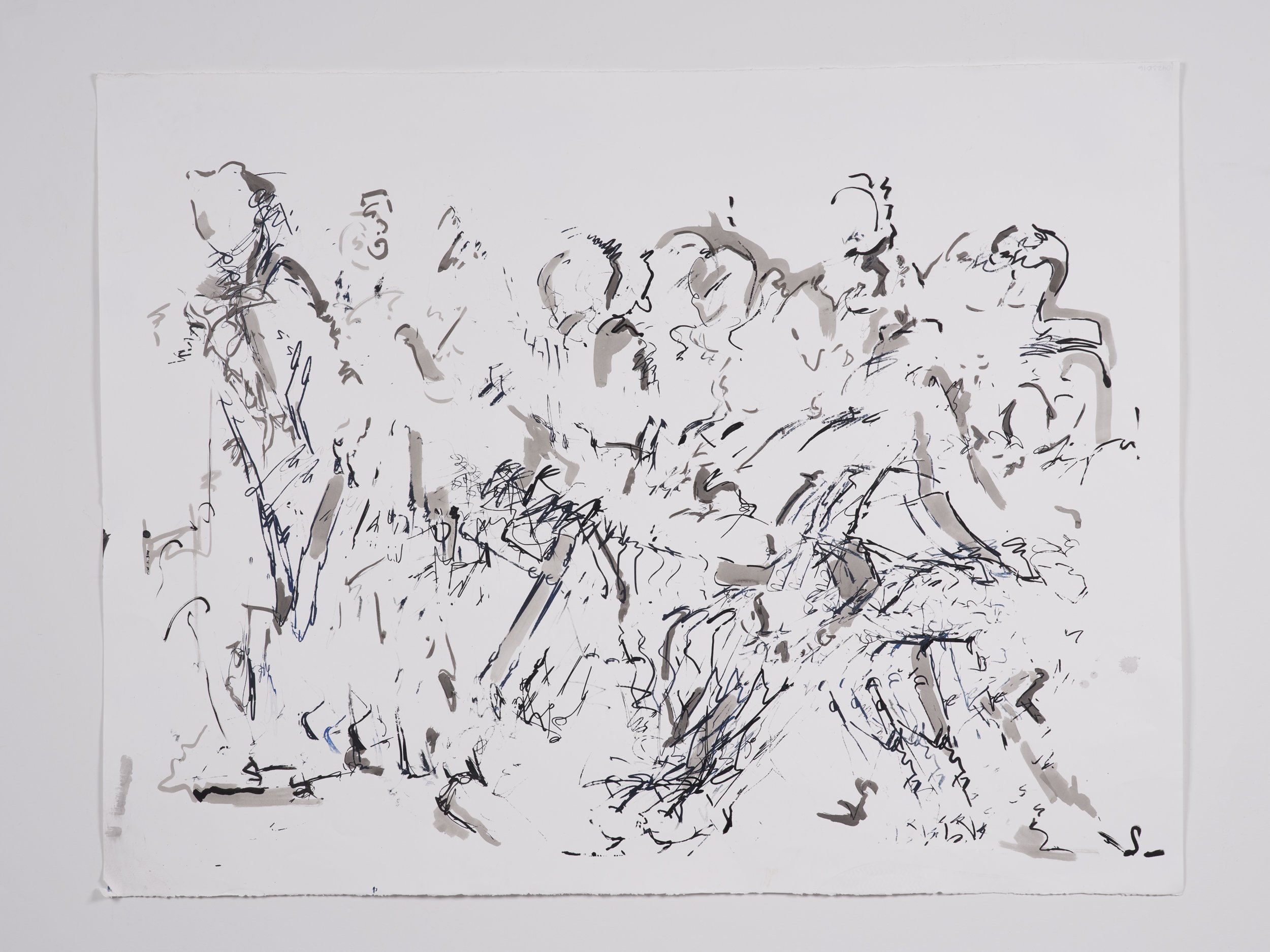 "The Dinner That Never Sat Down III", 40"X28", Mononprint, 2024