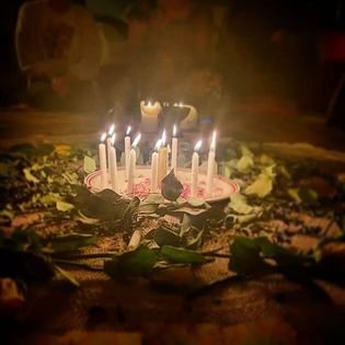 FULL-MOON MARCH CIRCLE - (witch balls & Angels)