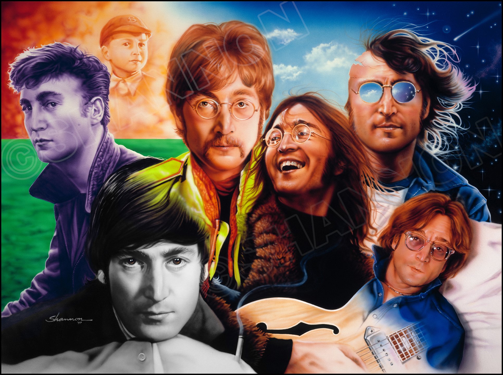 Imagine beatles. John Lennon. Битлз арт. John Lennon collage. Коллаж с Леннон.