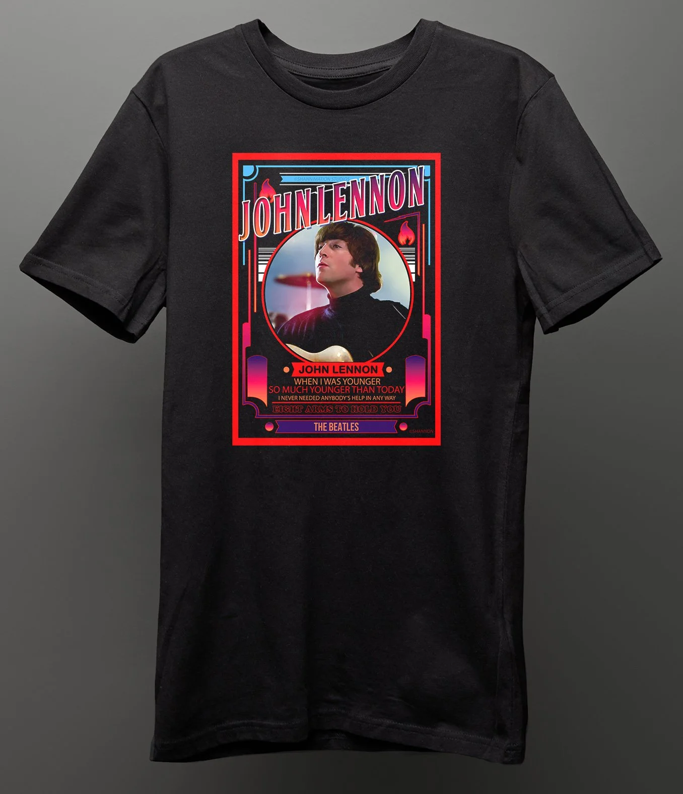 JOHN LENNON - BEATLES - WHEN I WAS YOUNGER - TEE SHIRT