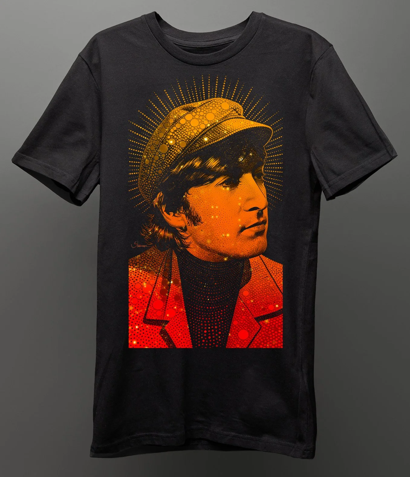 JOHN LENNON - THE BEATLES - WORKING CLASS HERO - SPARKLE TEE SHIRT
