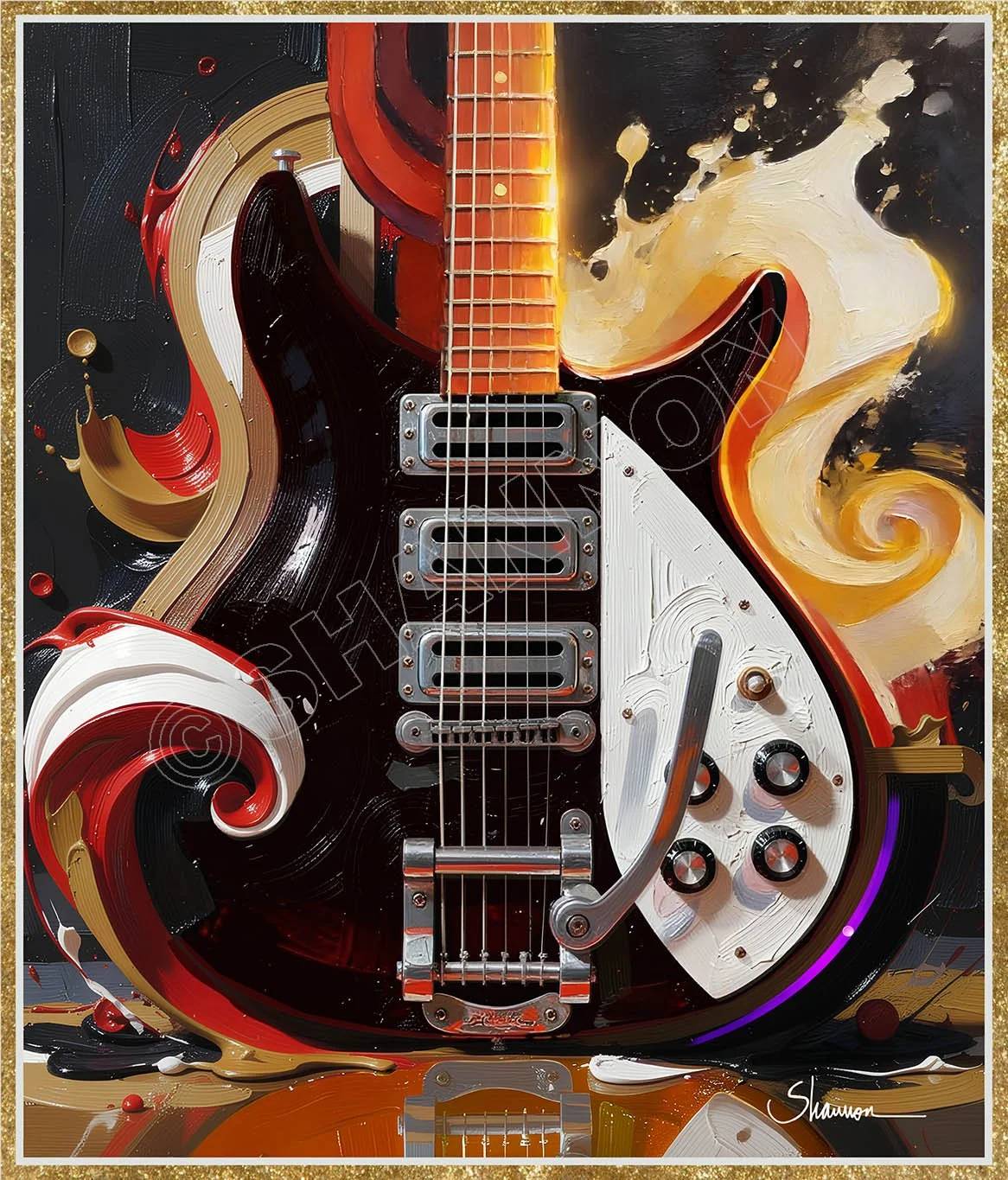 JOHN LENNON- RICKENBACKER  - GUITAR GODS COLLECTION by Shannon