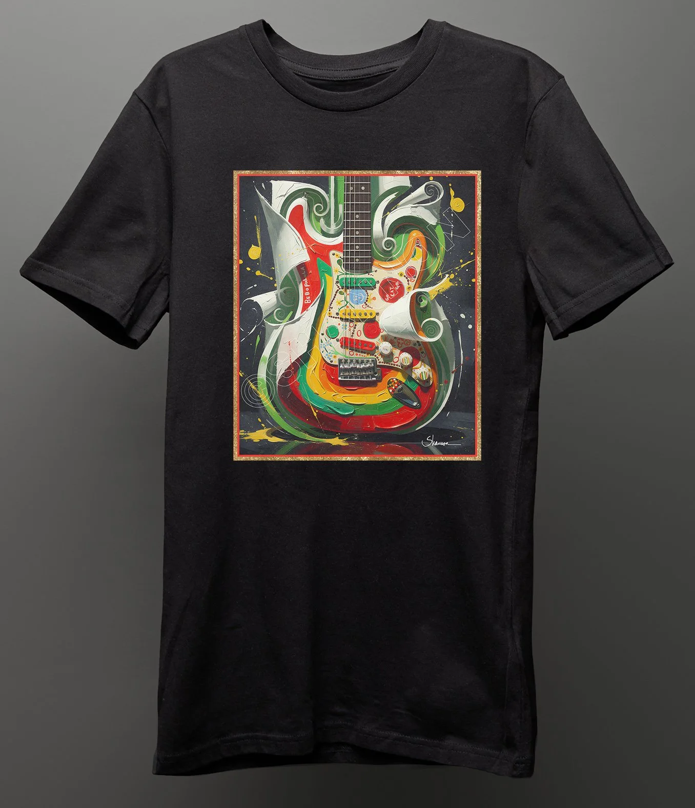 GEORGE HARRISON - ROCKY  STRAT - GUITAR GODS COLLECTION TEE SHIRT