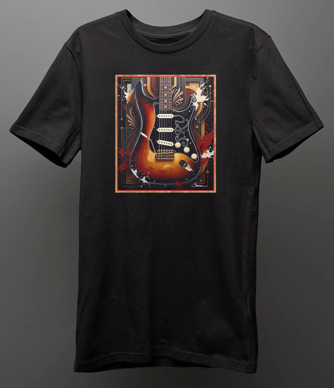 STEVIE RAY VAUGHAN - SRV STRAT - GUITAR GODS COLLECTION TEE SHIRT