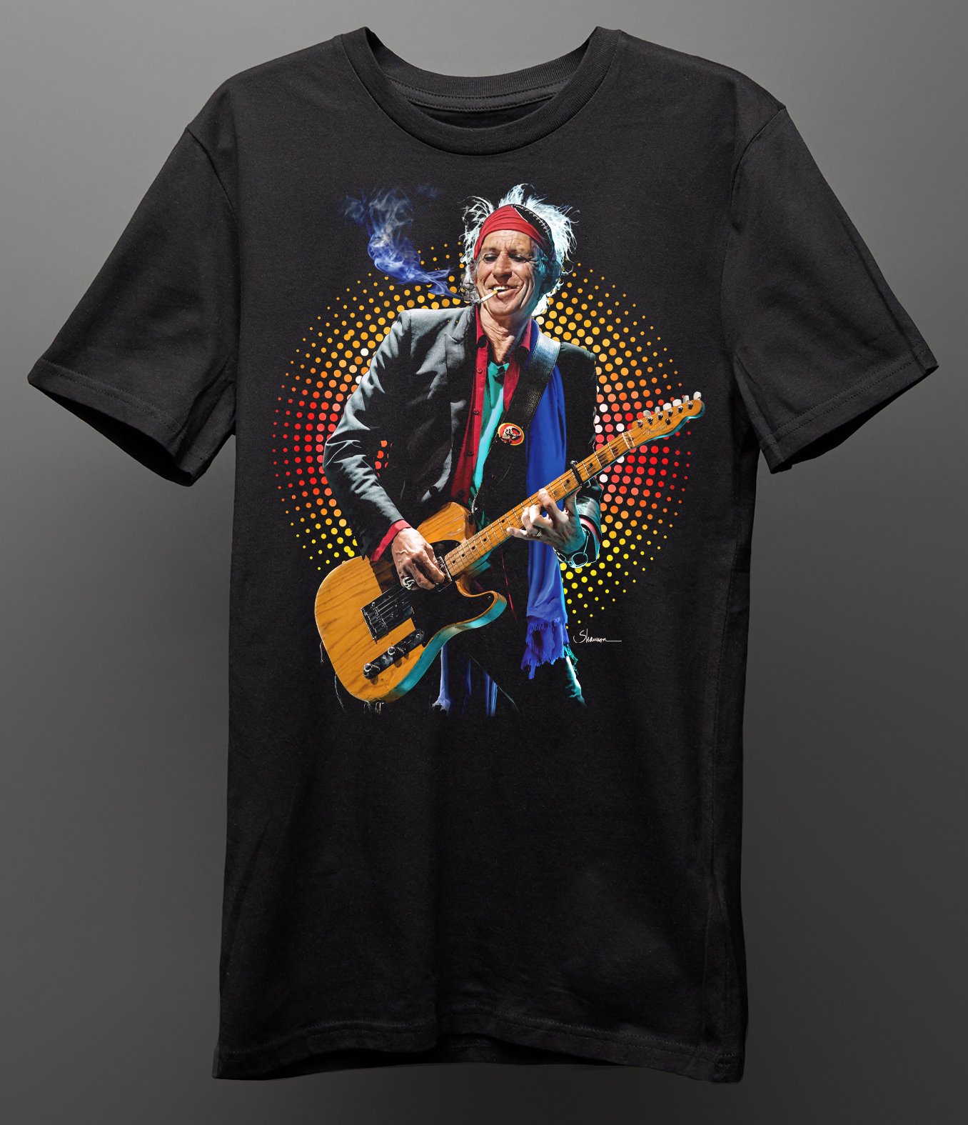 KEITH RICHARDS - COKE AND SYMPATHY  - TEE SHIRT