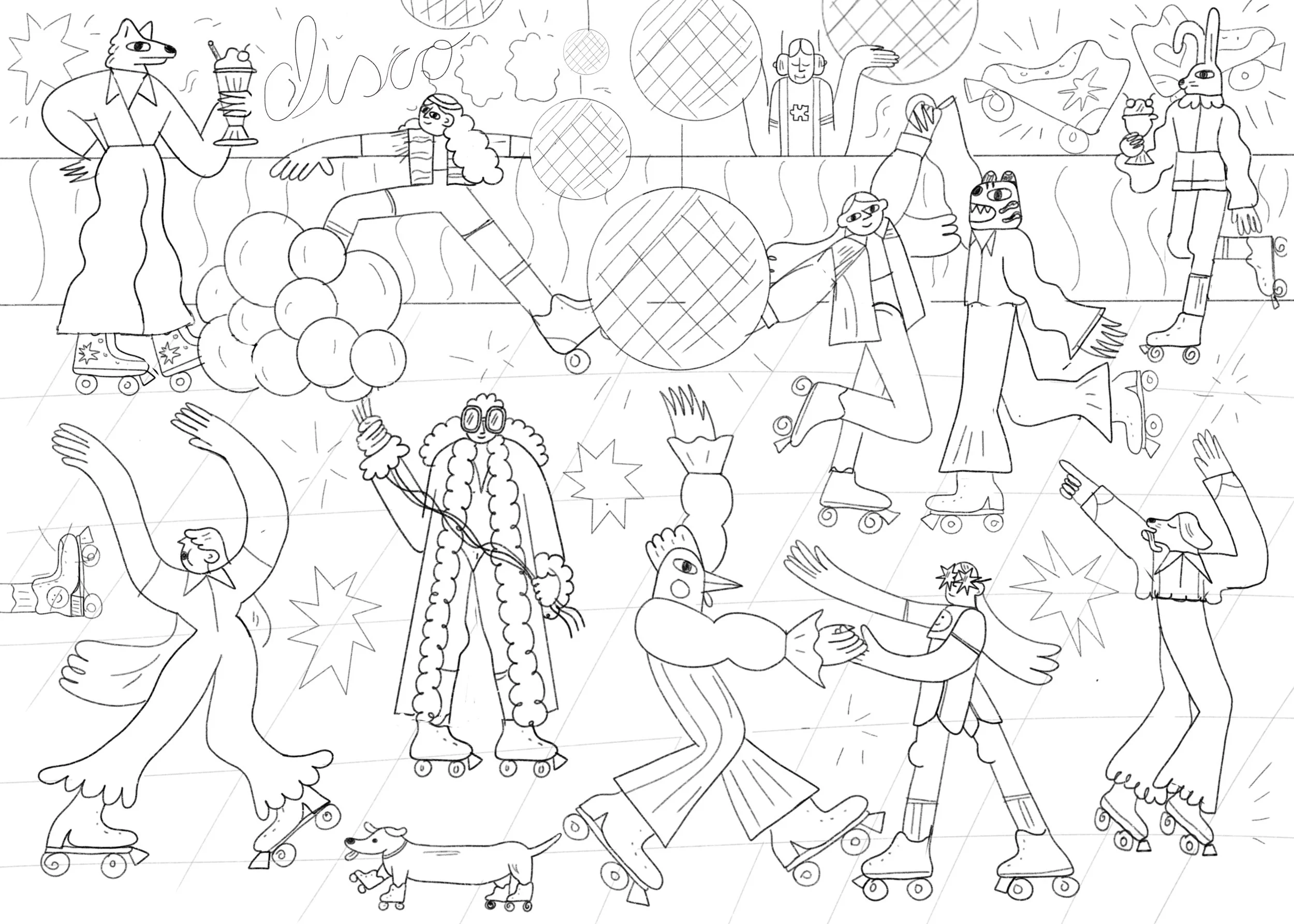 Roller disco-illustration-puzzle-design-colorful-quirky_2.jpg