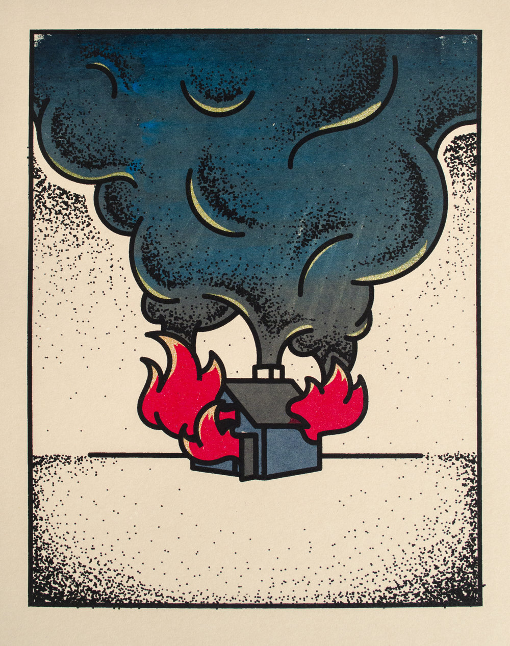 "House Fire" – Screen Print