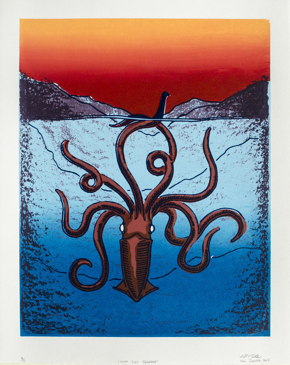 "What Lies Beneath" – Screen Print