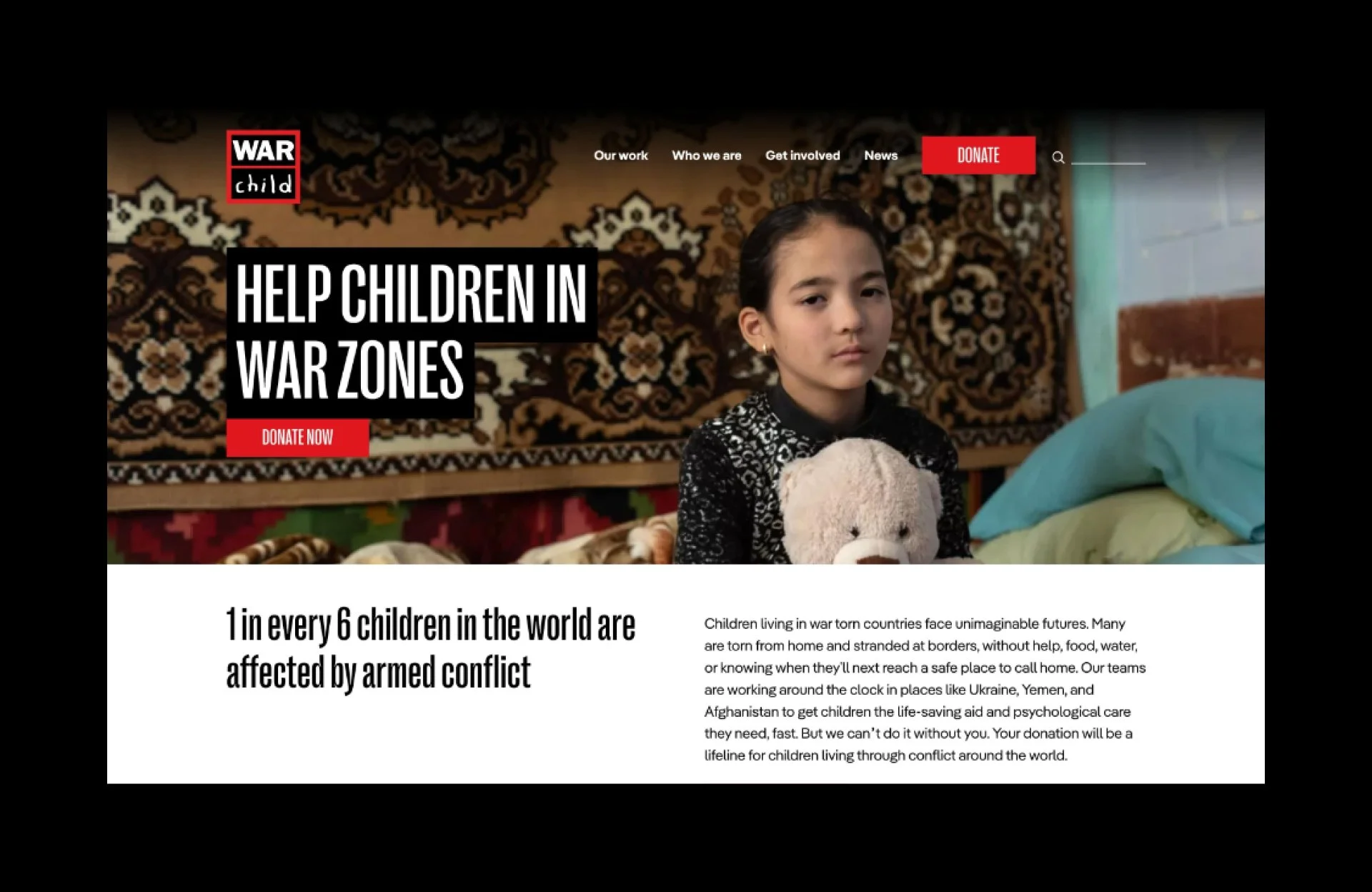 MacBook Air - War Child homepage.jpg