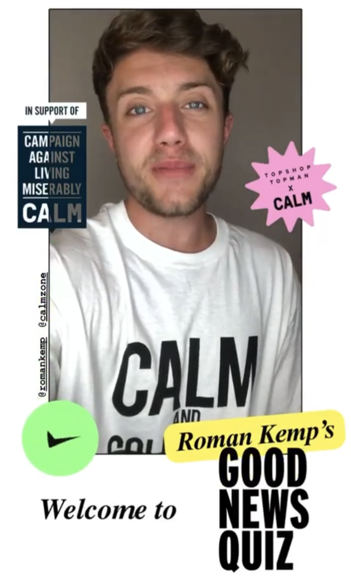 Roman Kemp, TSTM CALM Quiz
