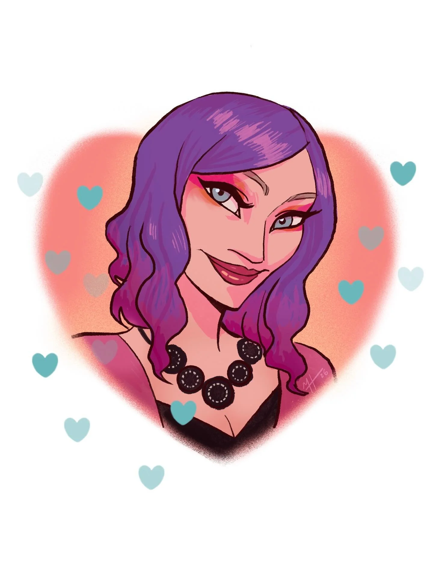 Jenny has trusted me with a solo portrait after commissioning me for her couple portrait! There&rsquo;s something so powerful about choosing to be seen on your own. 💘

I&rsquo;m in the final stretch, Valentine&rsquo;s Day eve and I have a few more t