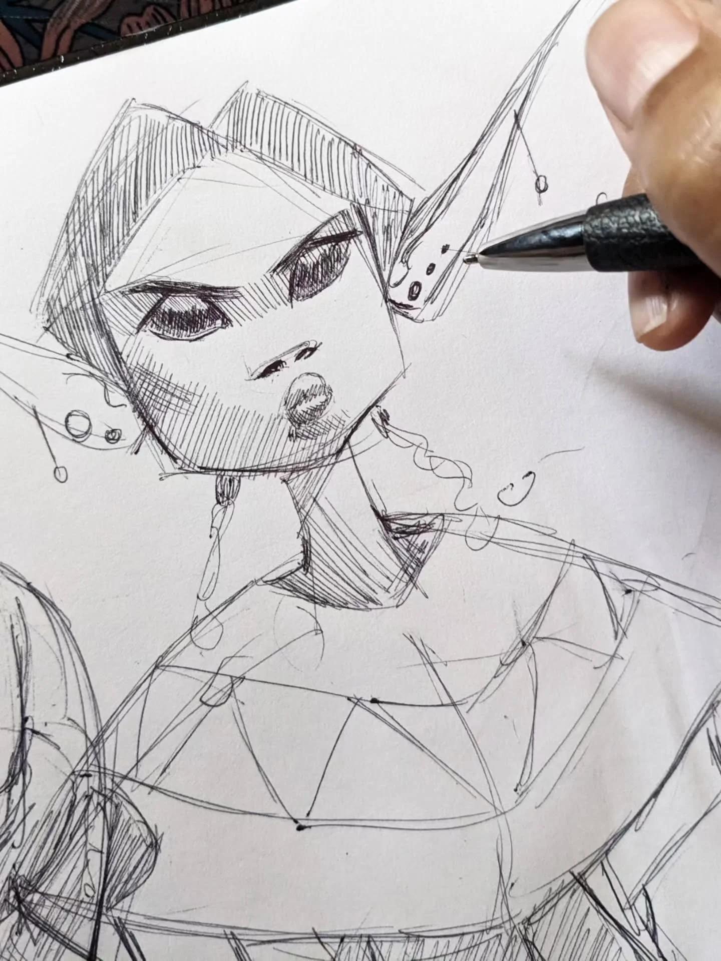 a little ballpoint + sketchbook moment

i&rsquo;m not feeling my best, so i&rsquo;ve just been taking it slow and letting the lines stay loose instead of overthinking and over-controlling everything

i love that about ballpoint pen&hellip; you can st