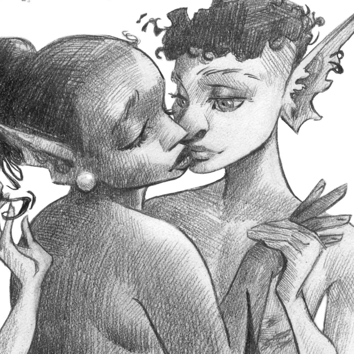 It's Mermay! I'll try to work with some mermaids this month, but for now here's a drawing from May 2023 (that I can't find/sell lol 😭)

5 x 7" Graphite on bristol board 

Commissions update: if you're waiting on my spring flash sale, thank you 