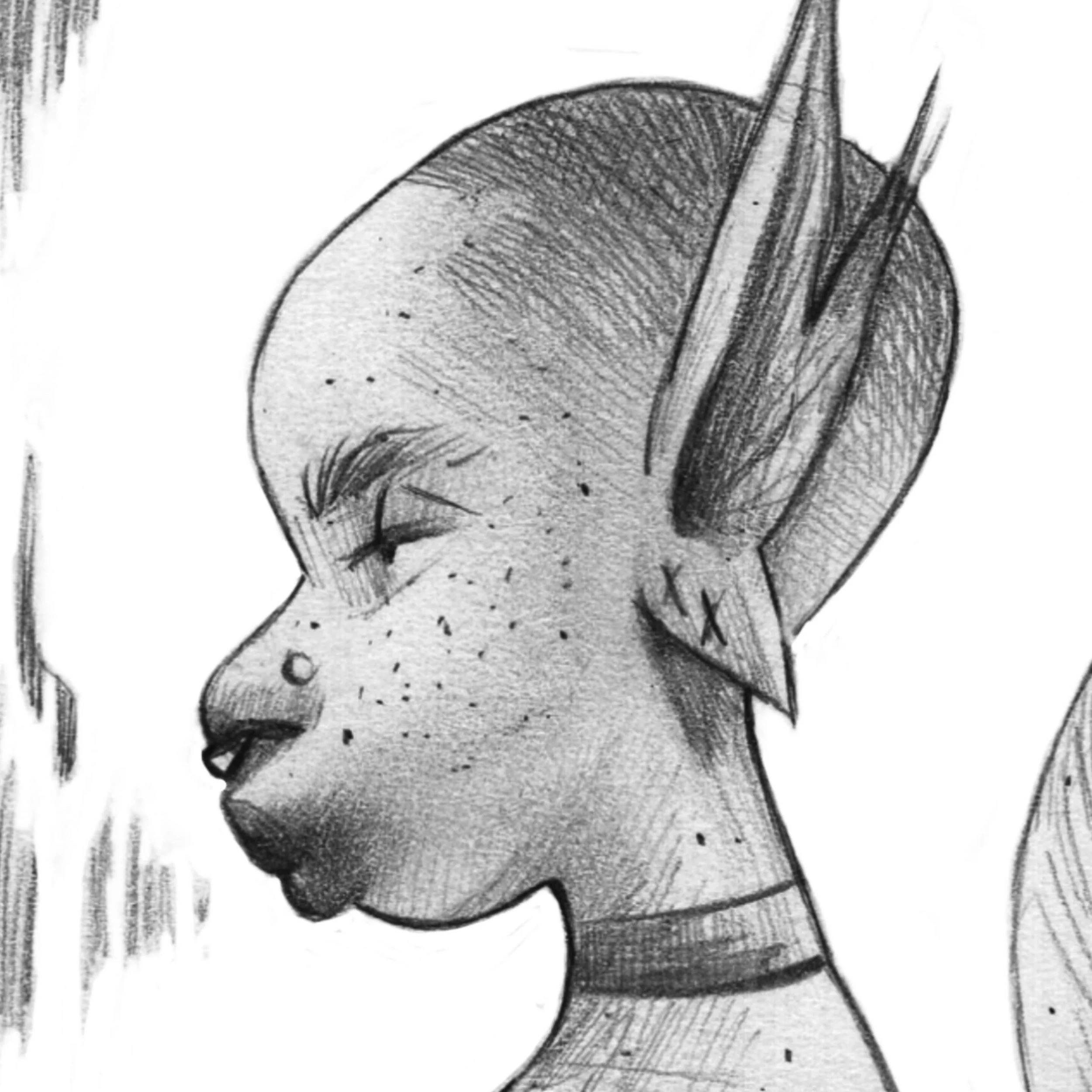 More Mermay 
2023
5 x 7&rdquo; Graphite on bristol board