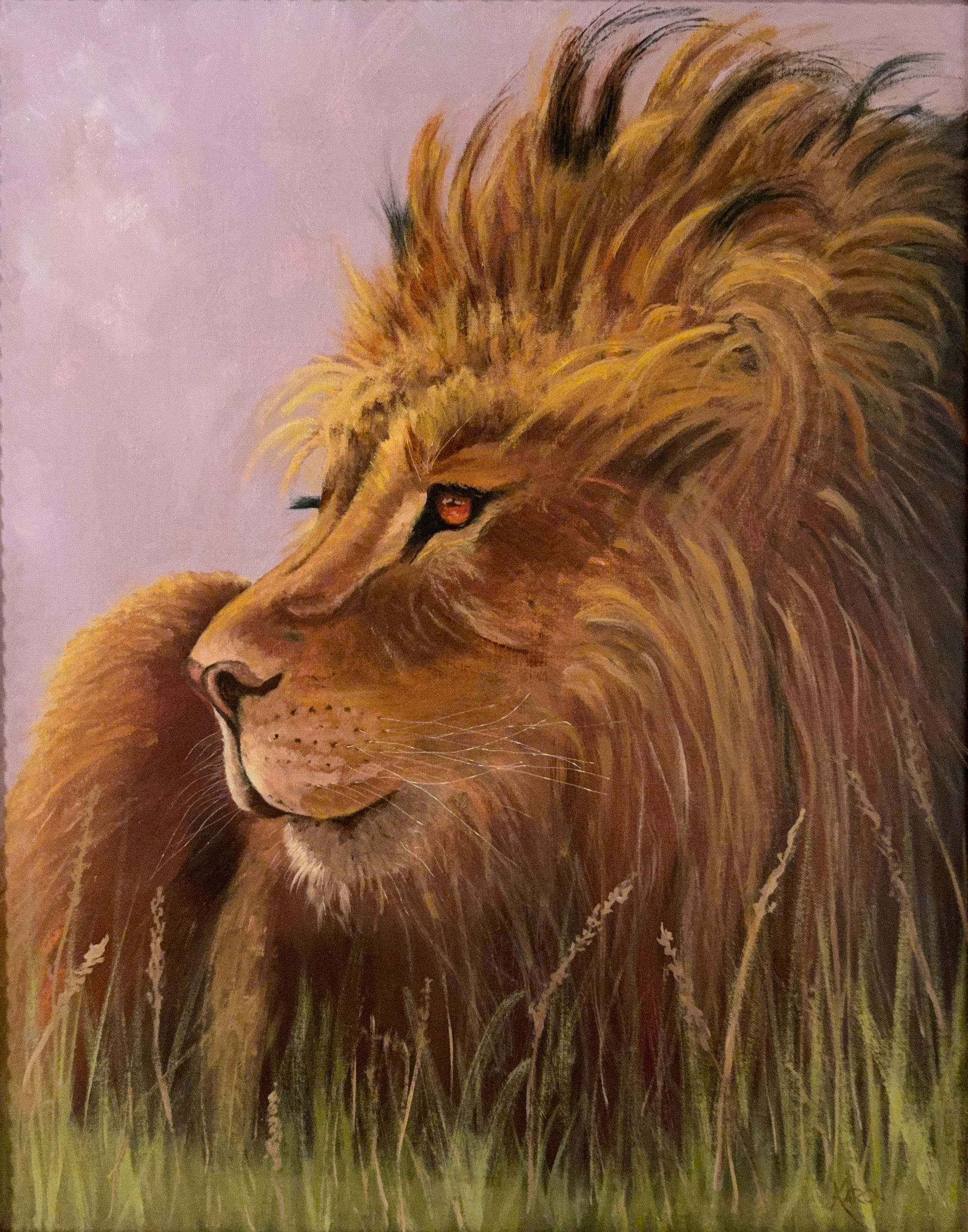 Awaiting Opportunity  Oil.     16 x 20