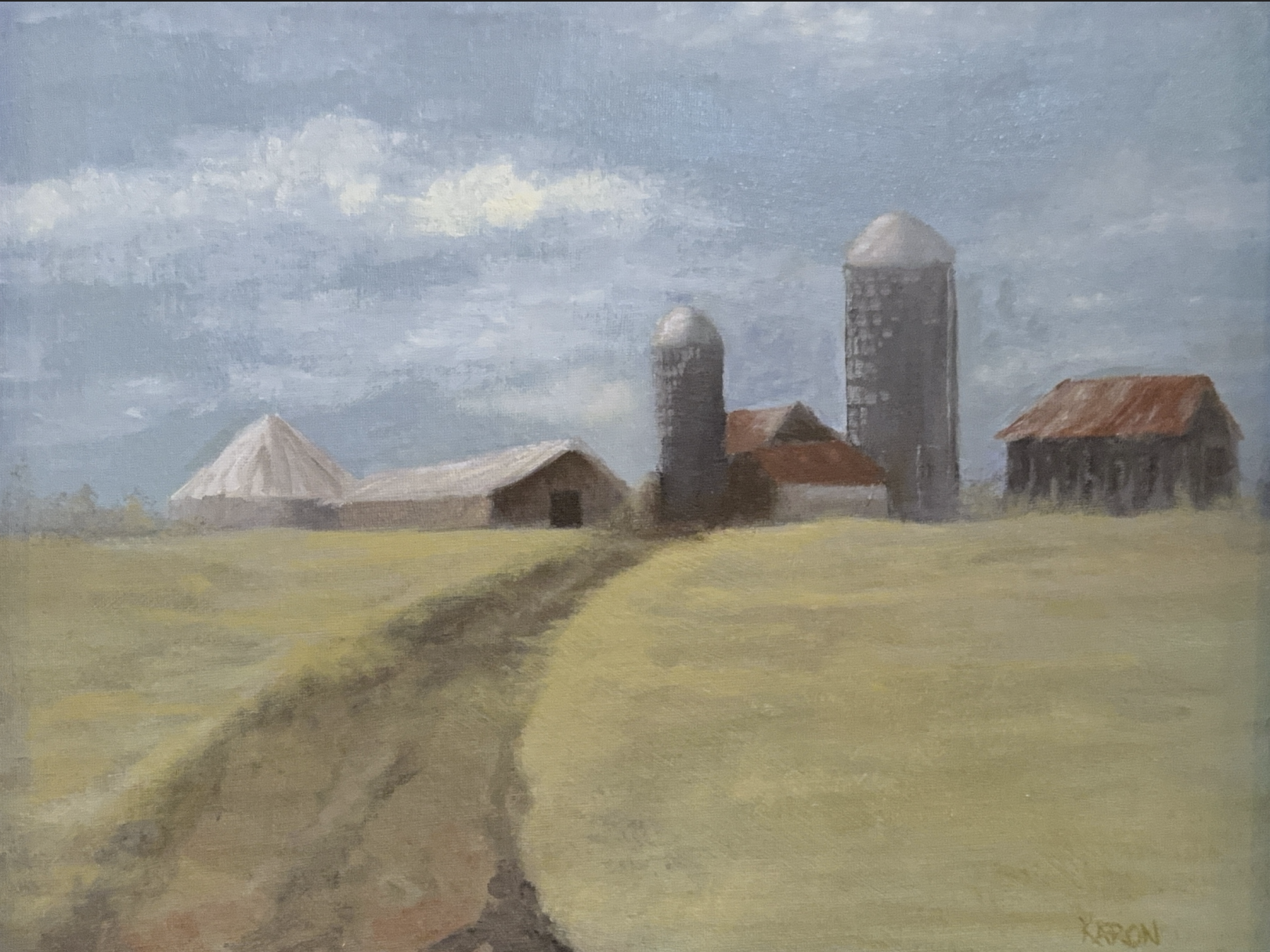 Farmland. Oil. 11 x 14