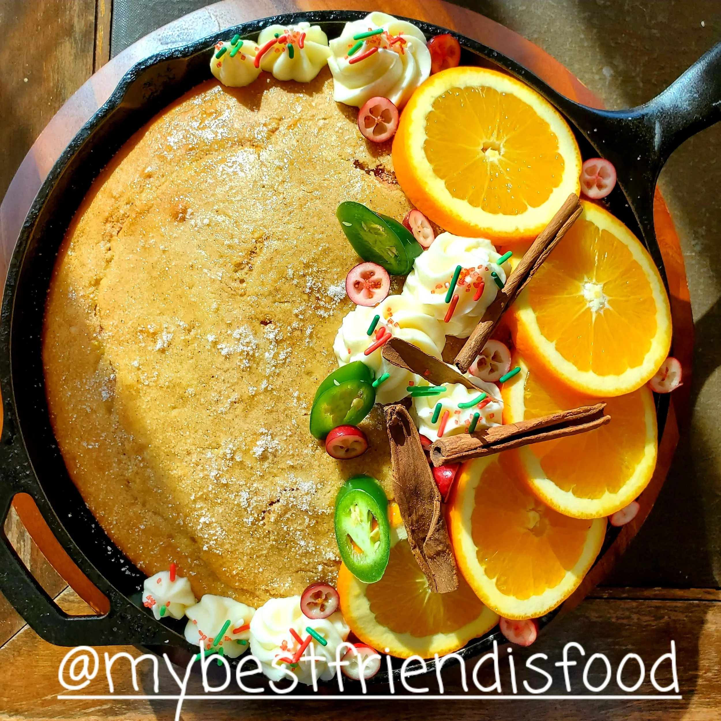 Orange spice cake with cream cheese frosting