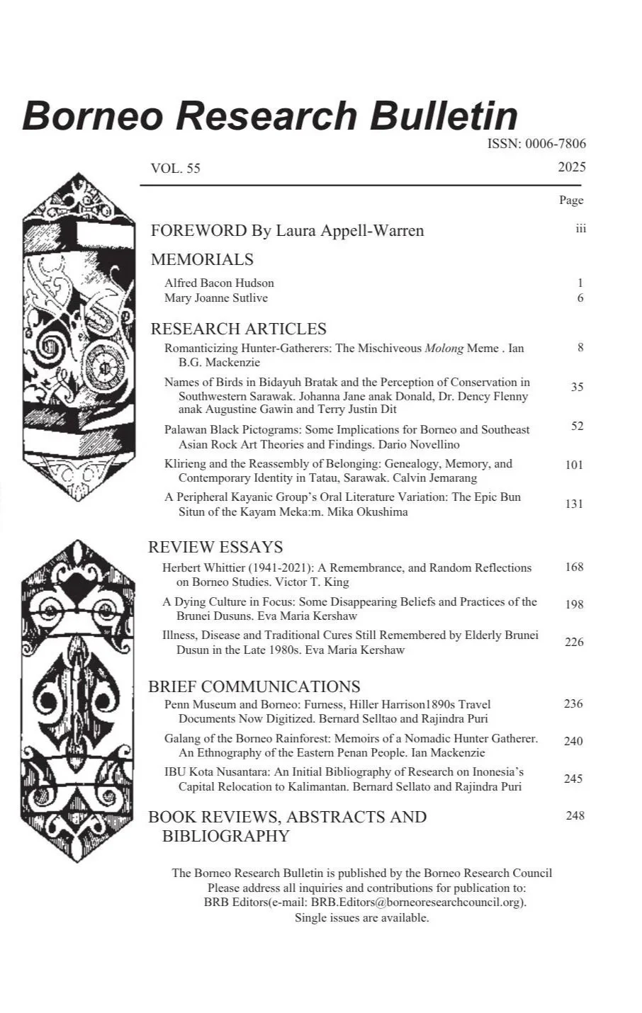 Borneo Research Bulletin - Volume 55 (PDF Version)