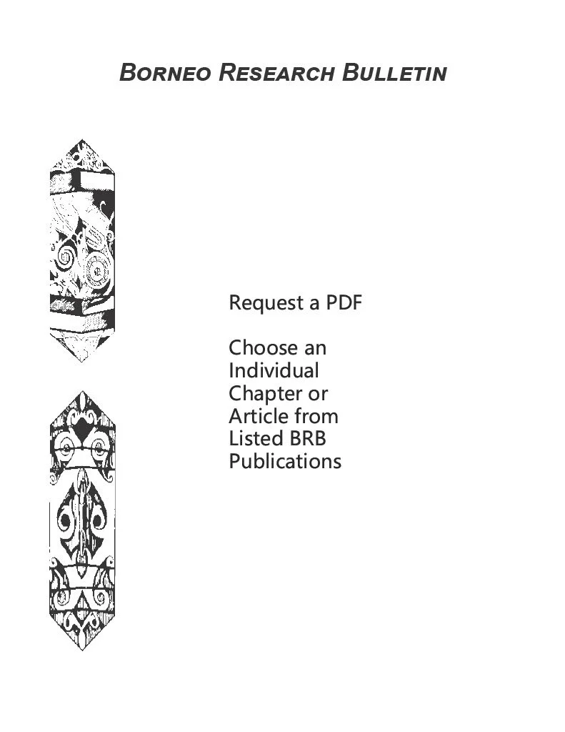 Borneo Research Bulletin - Request a Chapter or Article (PDF Version)