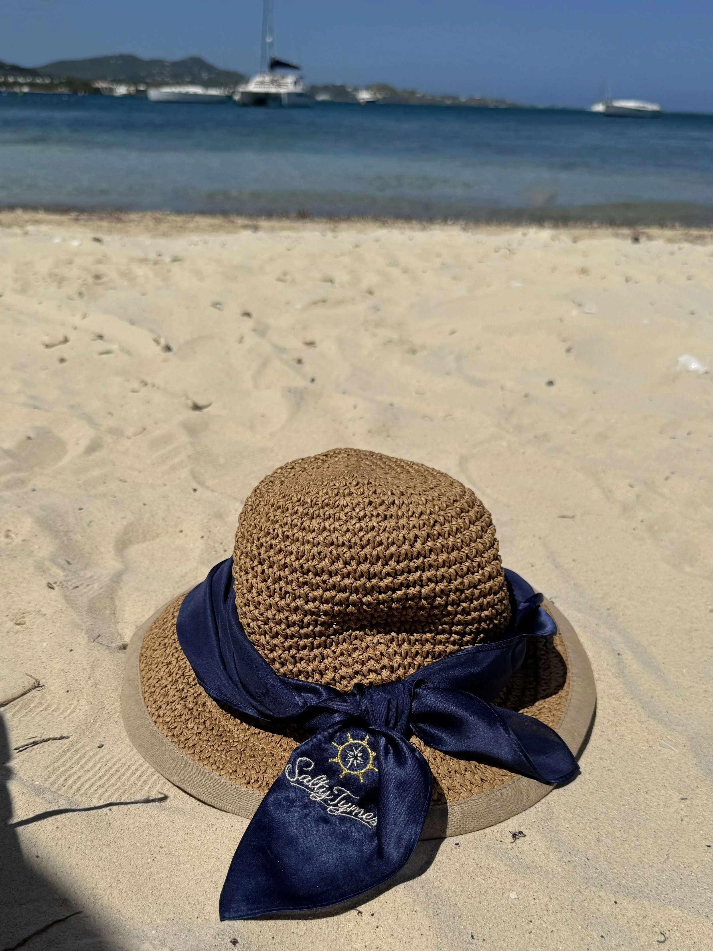 Salty tymes sun hat- navy on sand.jpg