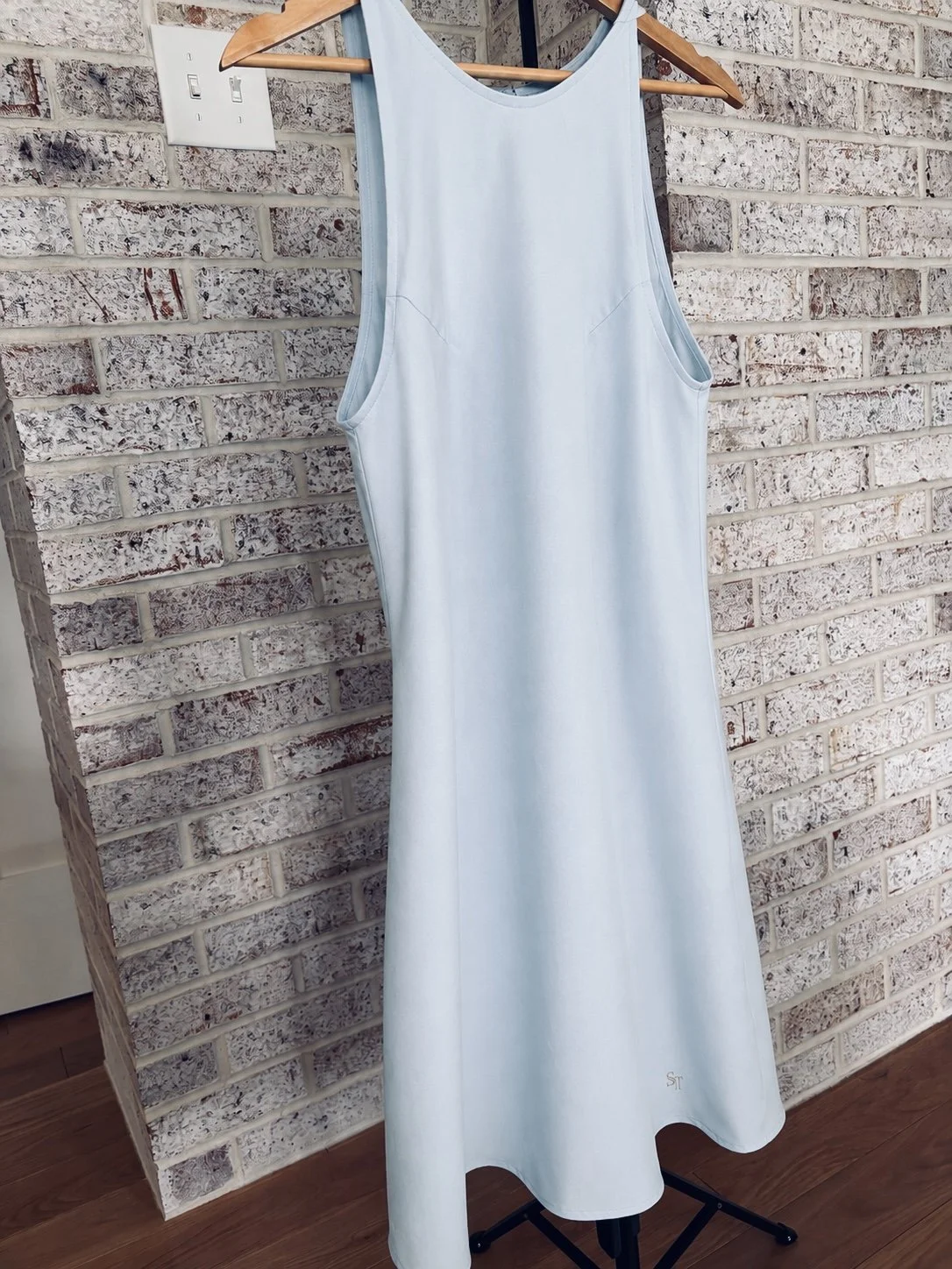 Salty Tymes Saltwater Sky Linen dress- front.jpg