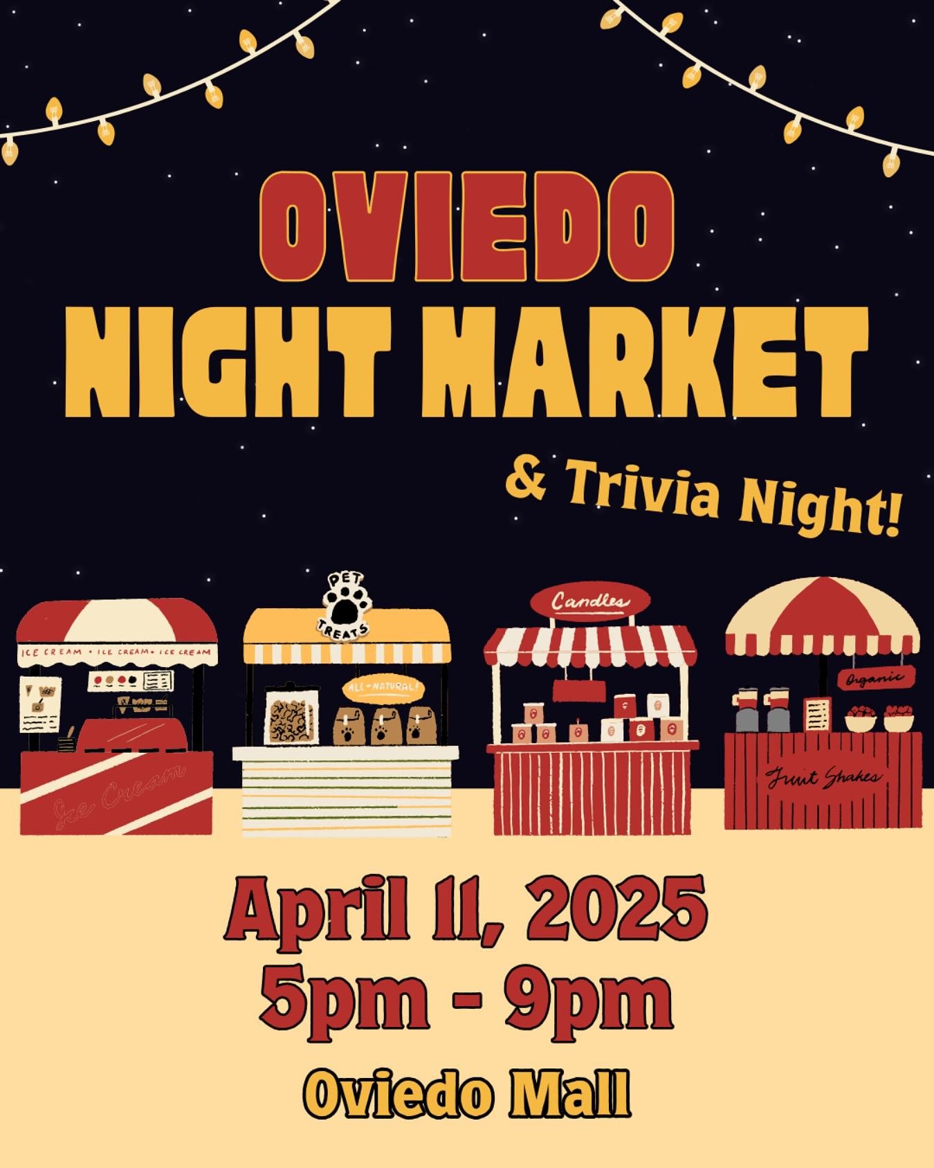 This Friday night! Come to @oviedomall and find us in the parking lot. Plus mixed tape trivia at 7:30 @wizardsandlizardsstudio