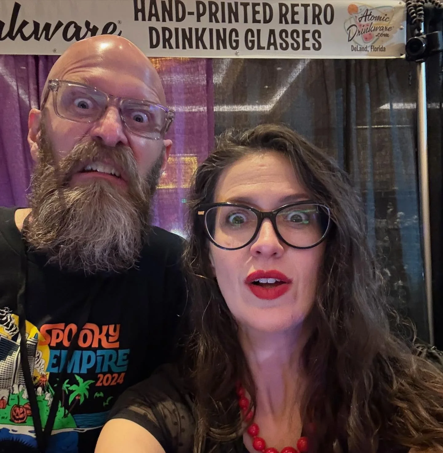 Spooky Empire day 2! Come see what&rsquo;s horrifying us &amp; stretch Halloween out a little longer! 🖤👻🎃🧡 
Check out @spookyempire for tix.