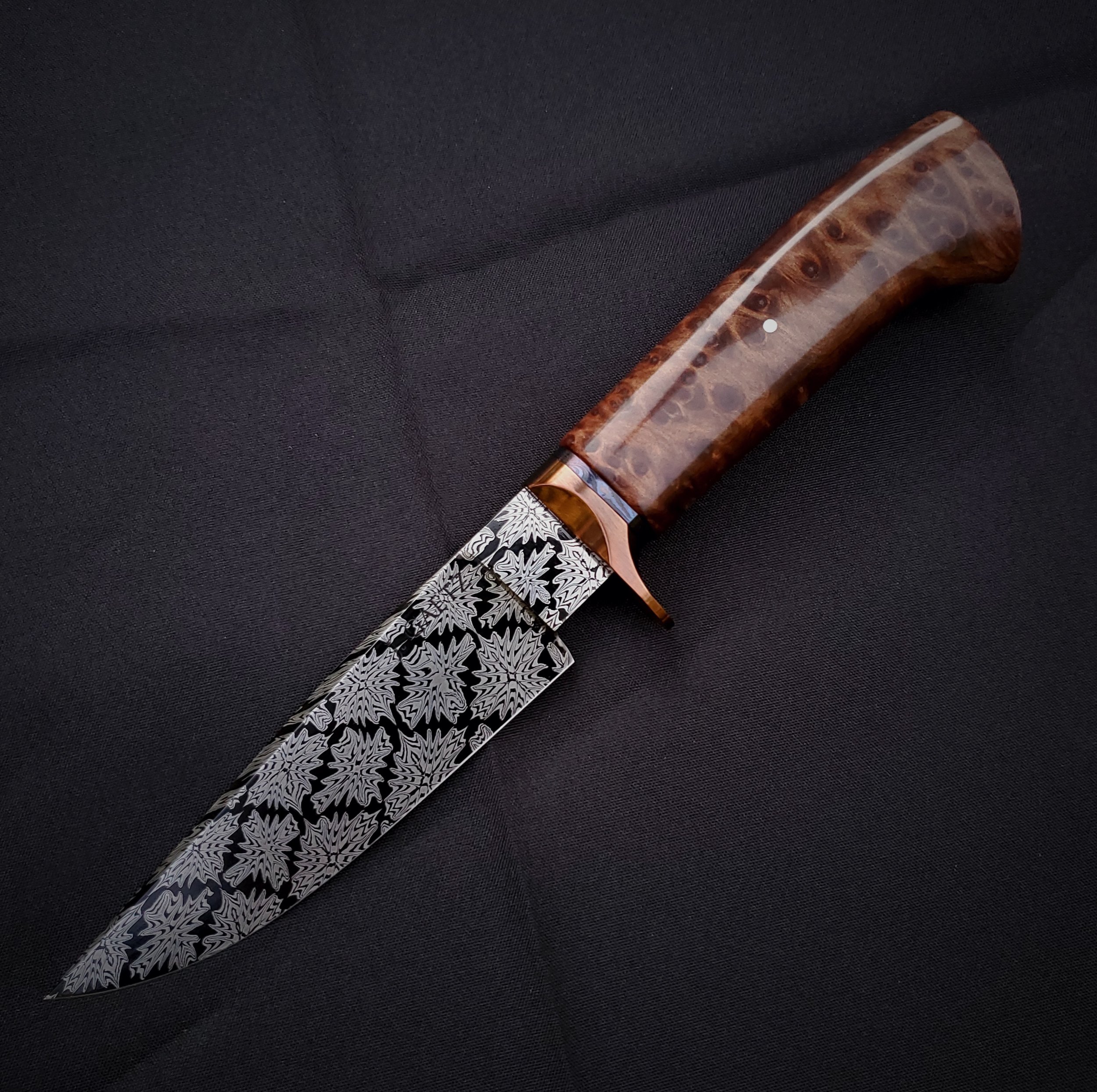 Mosaic Damascus Hunter — J Gaetz Knives LLC