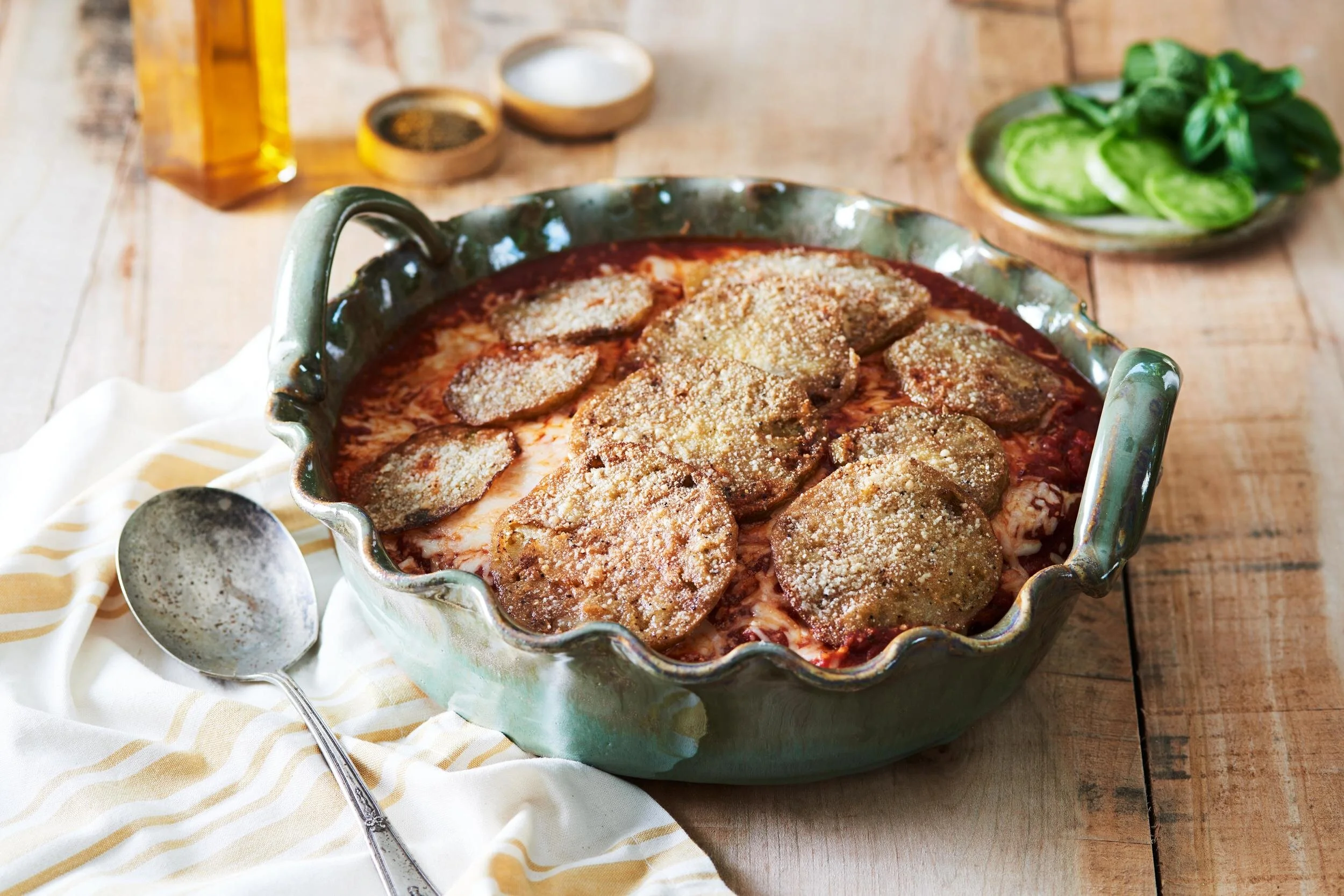 Fried Green Tomato Parmesan