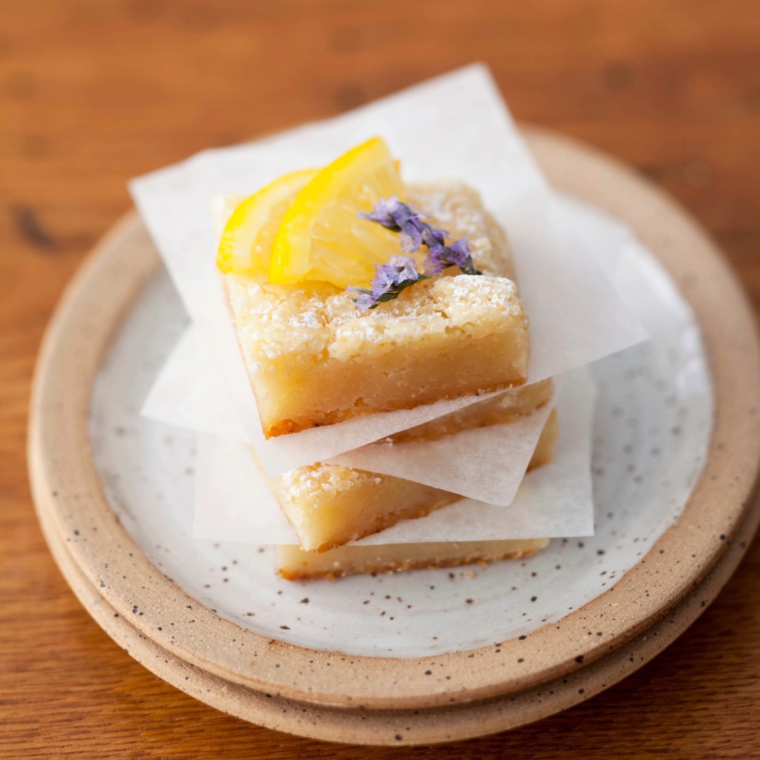 Lemon Bars with a Cornmeal Crust