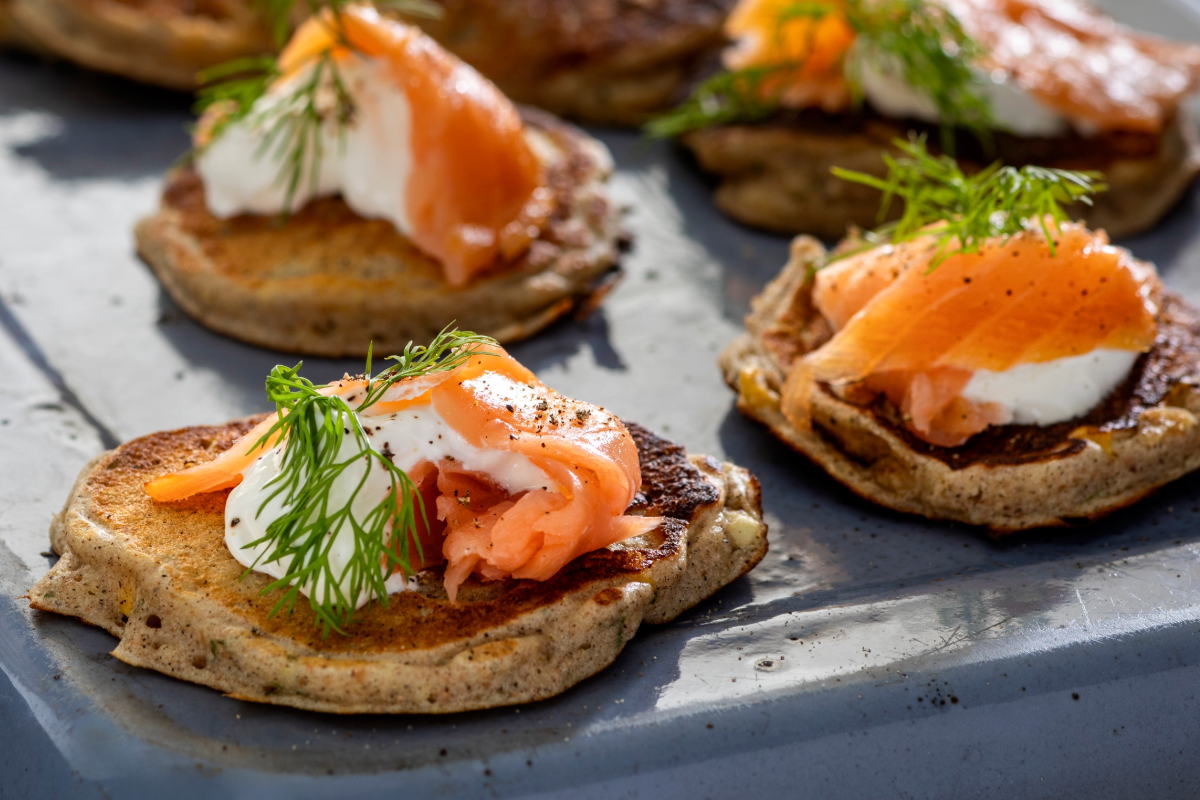 Buckwheat and Corn Blinis