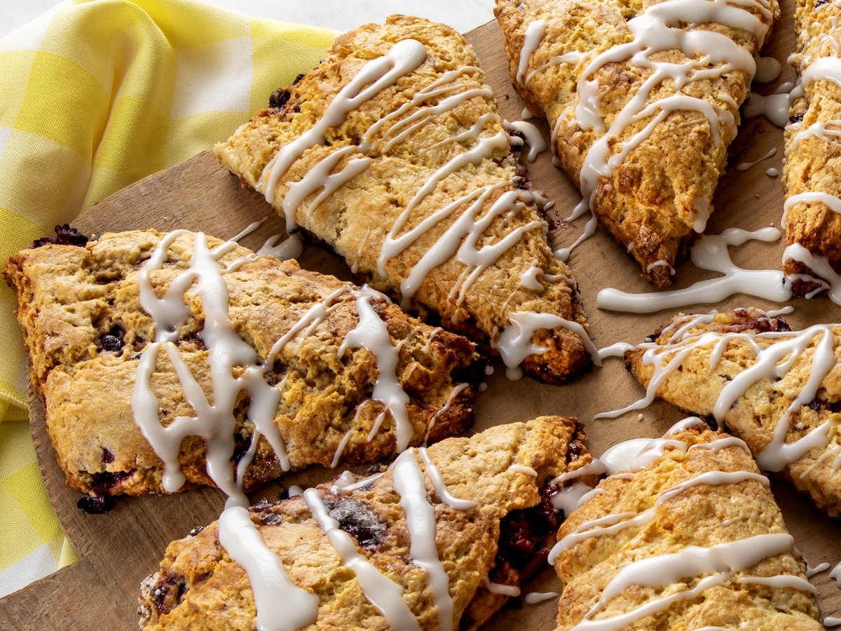 Blackberry Maple Scones