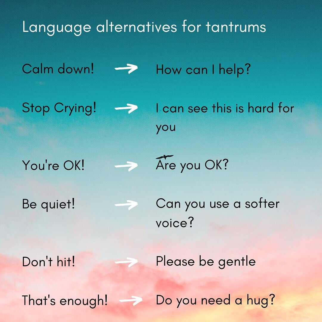 Positive alternatives when we just want to scream! Connecting with, 
before correcting our kids will help calm them down and feel safe. Then you can set boundaries after their nervous system has regulated. 

0ne more I forgot to put in the post-
Stop
