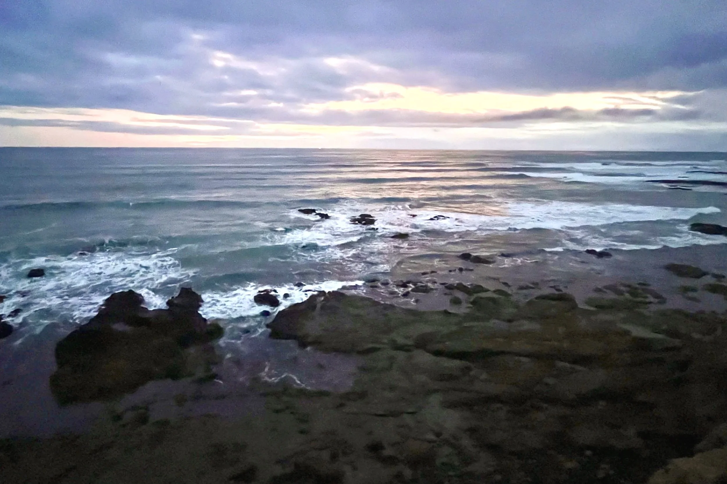 Beautiful sunset of Rosarito, Mexico