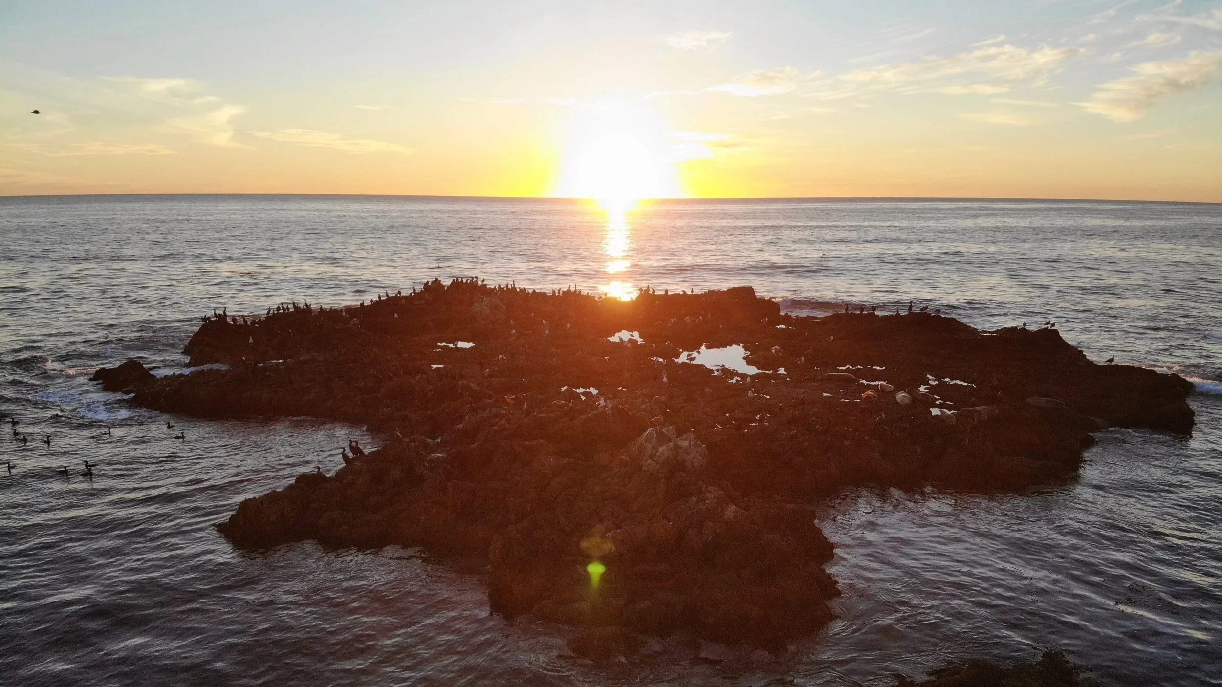 Sunset at Reef Island of Christmas Tree Cove, Palos Verdes