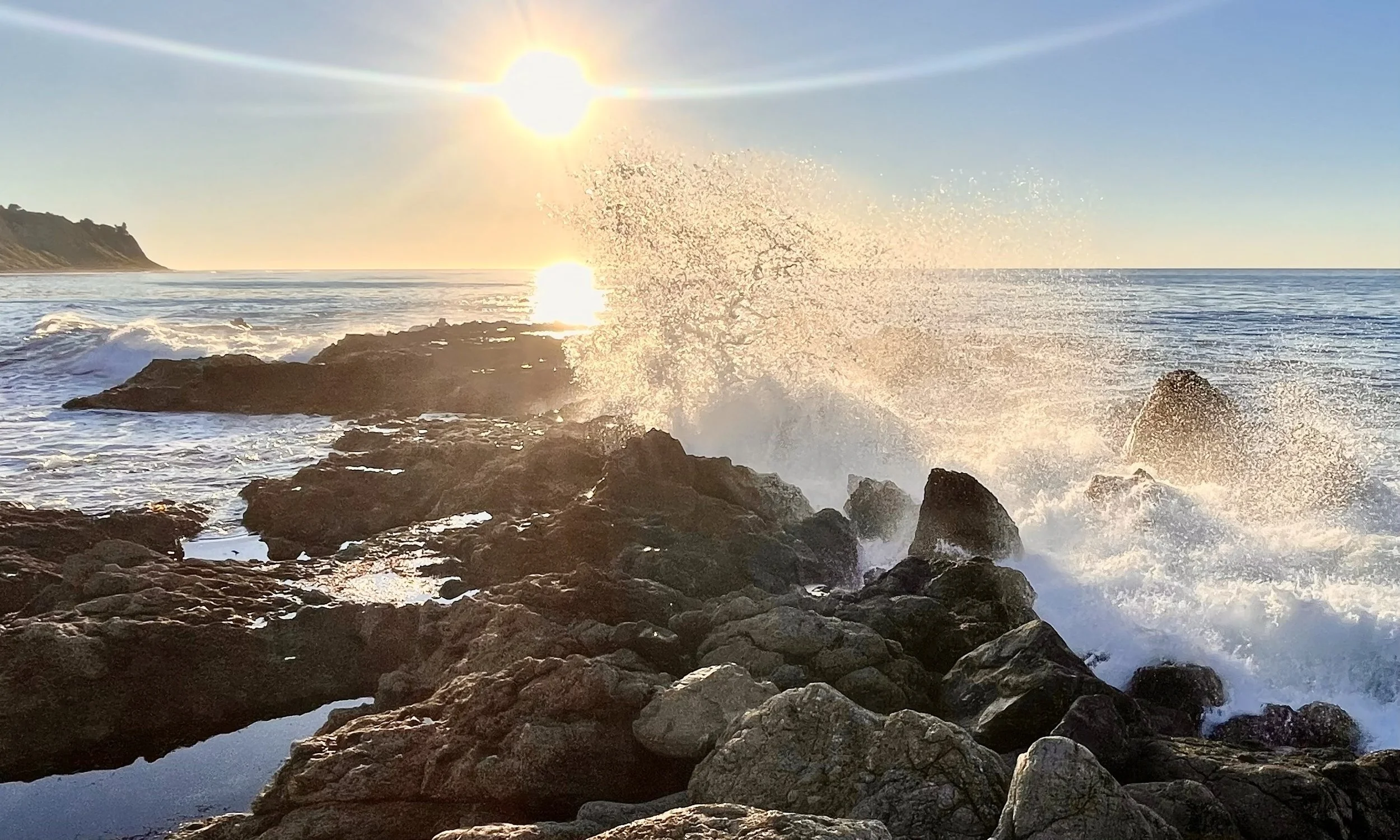 Sunset at Flat Rock Point, Palos Verdes, California