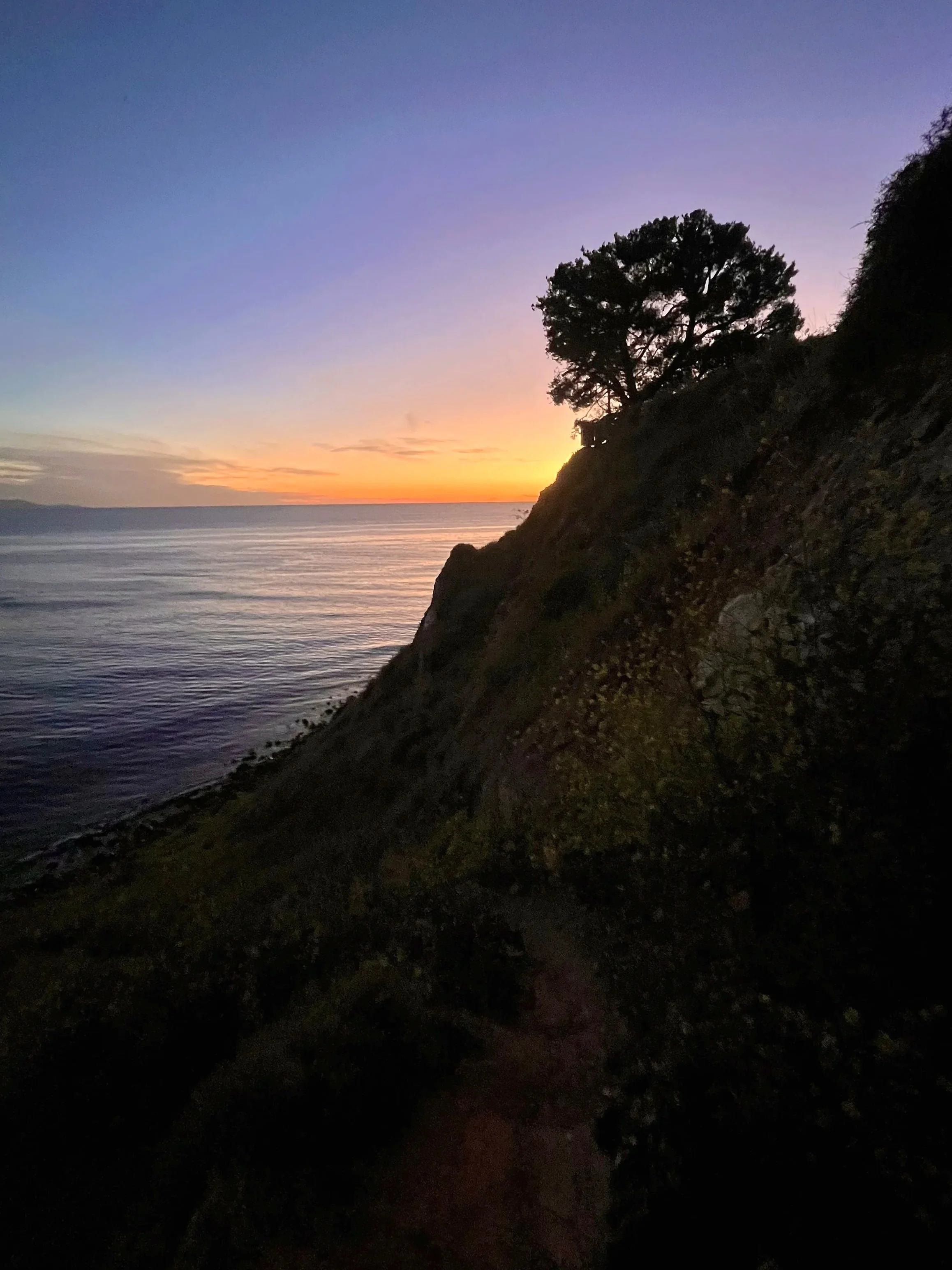Palos Verdes Cliffs Sunset, Christmas Tree Cove