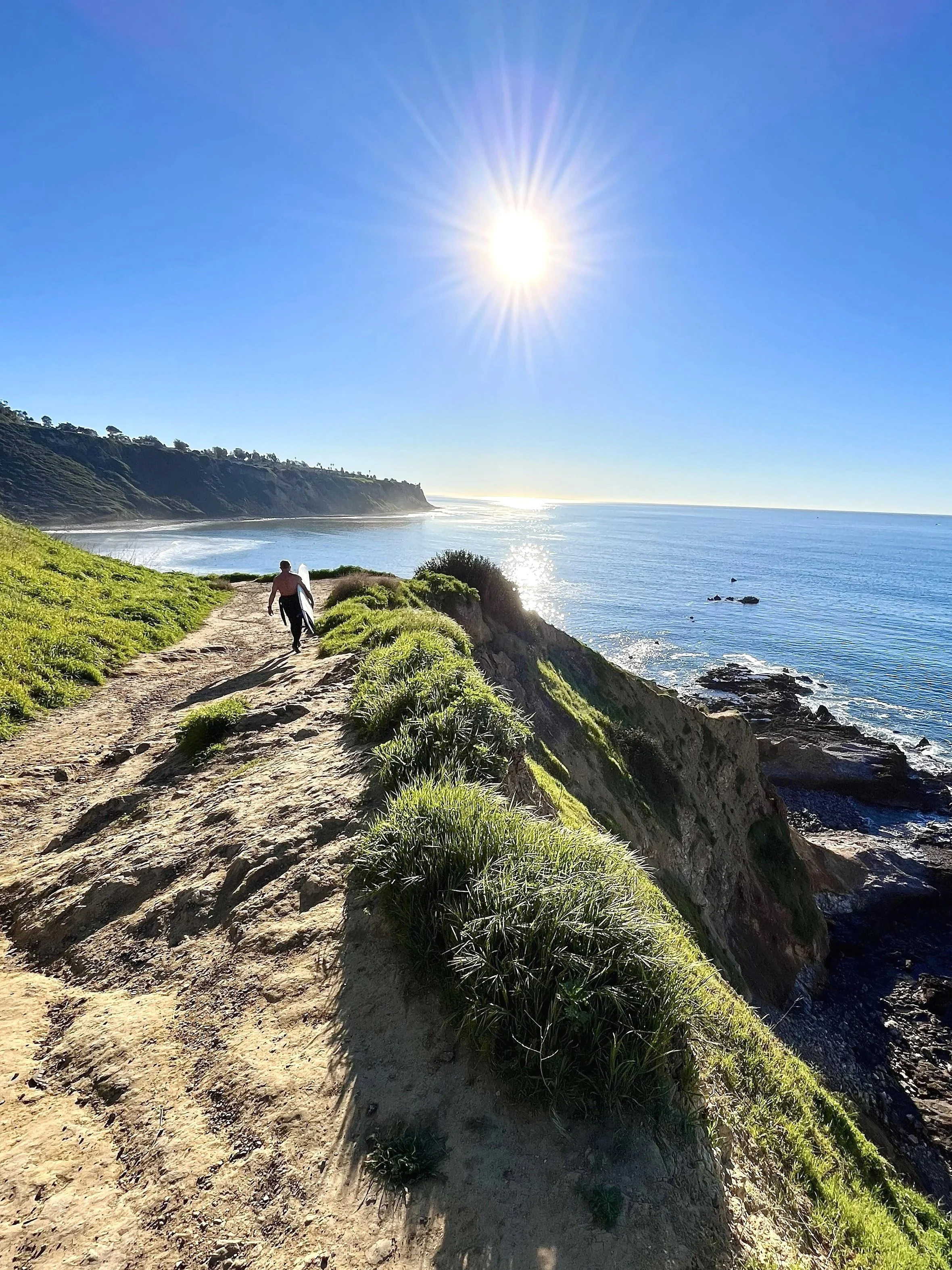 Palos Verdes, California. Bluff Cove Trail Sunset