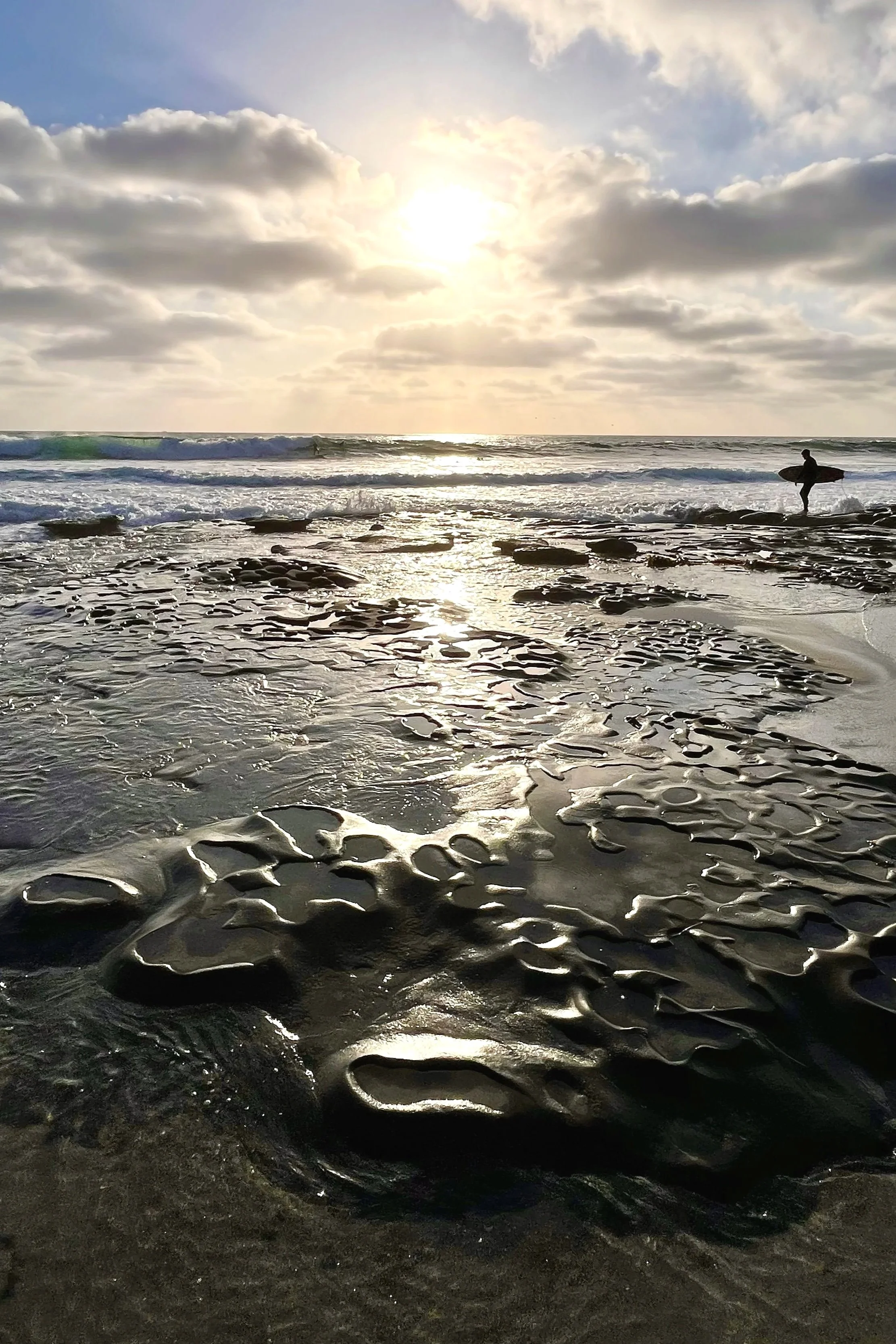La Jolla Surfer Sunset, San Diego, California