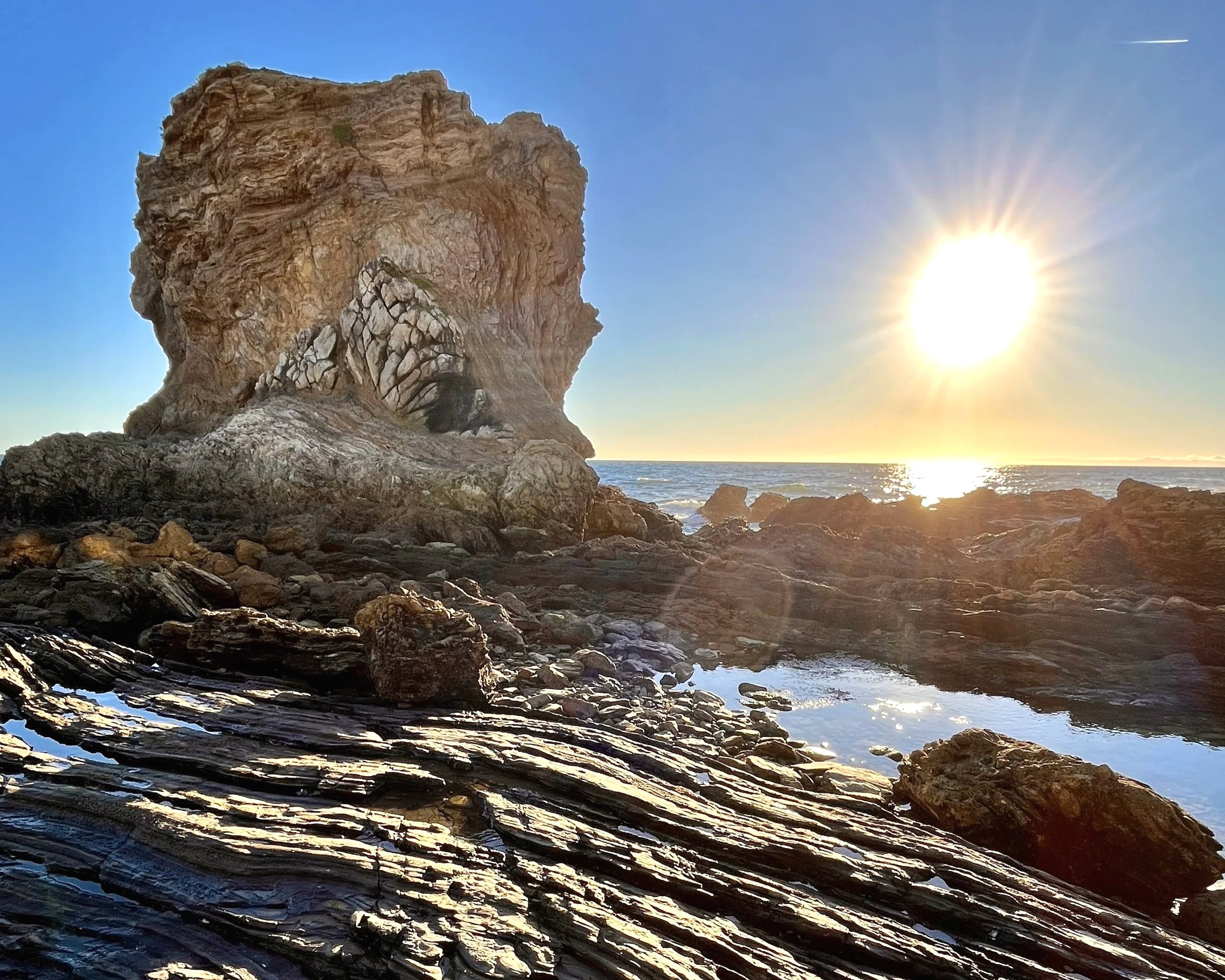 Alien Rock of Newport Beach at sunset