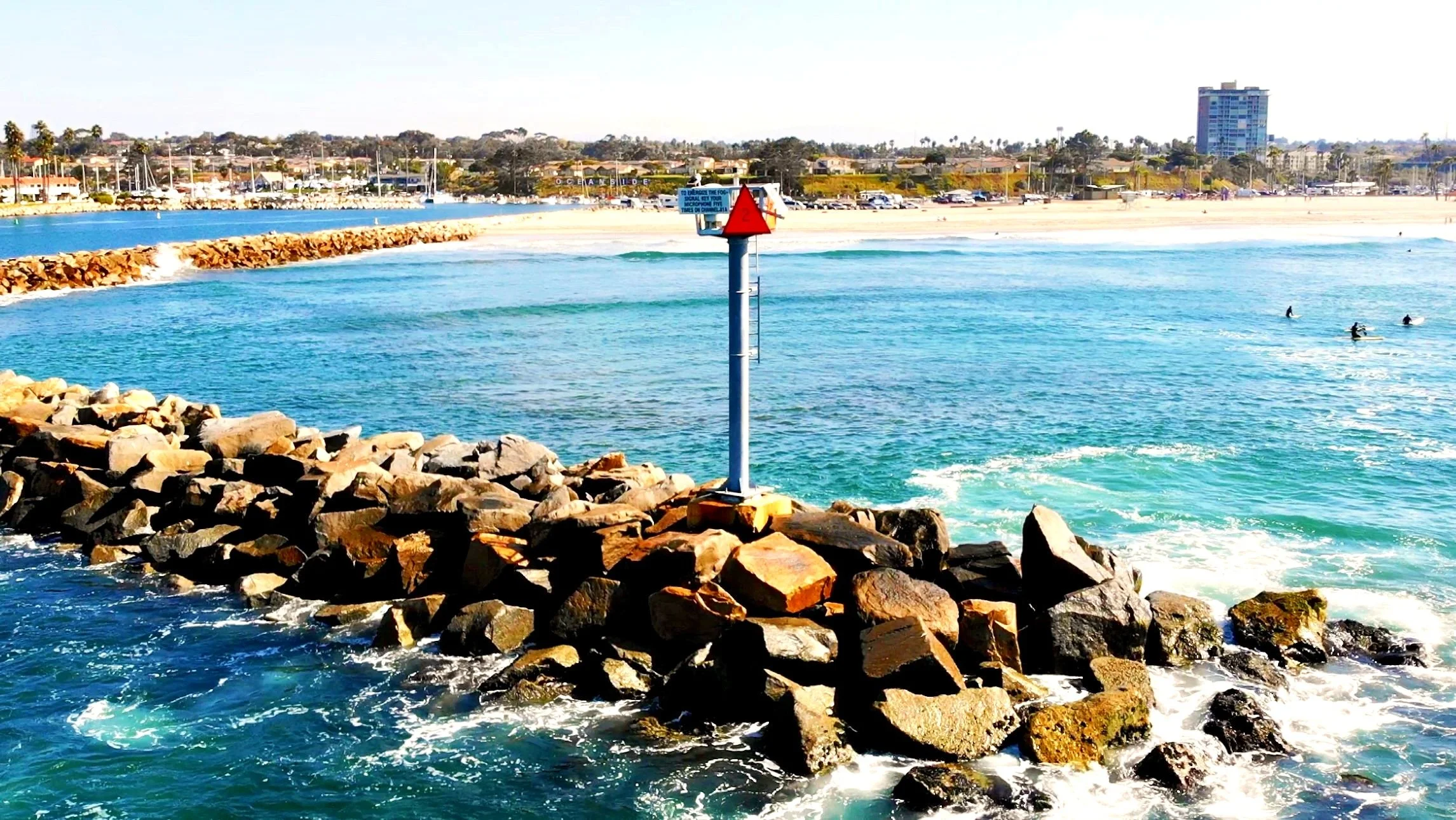 Oceanside Harbor Jetty, California