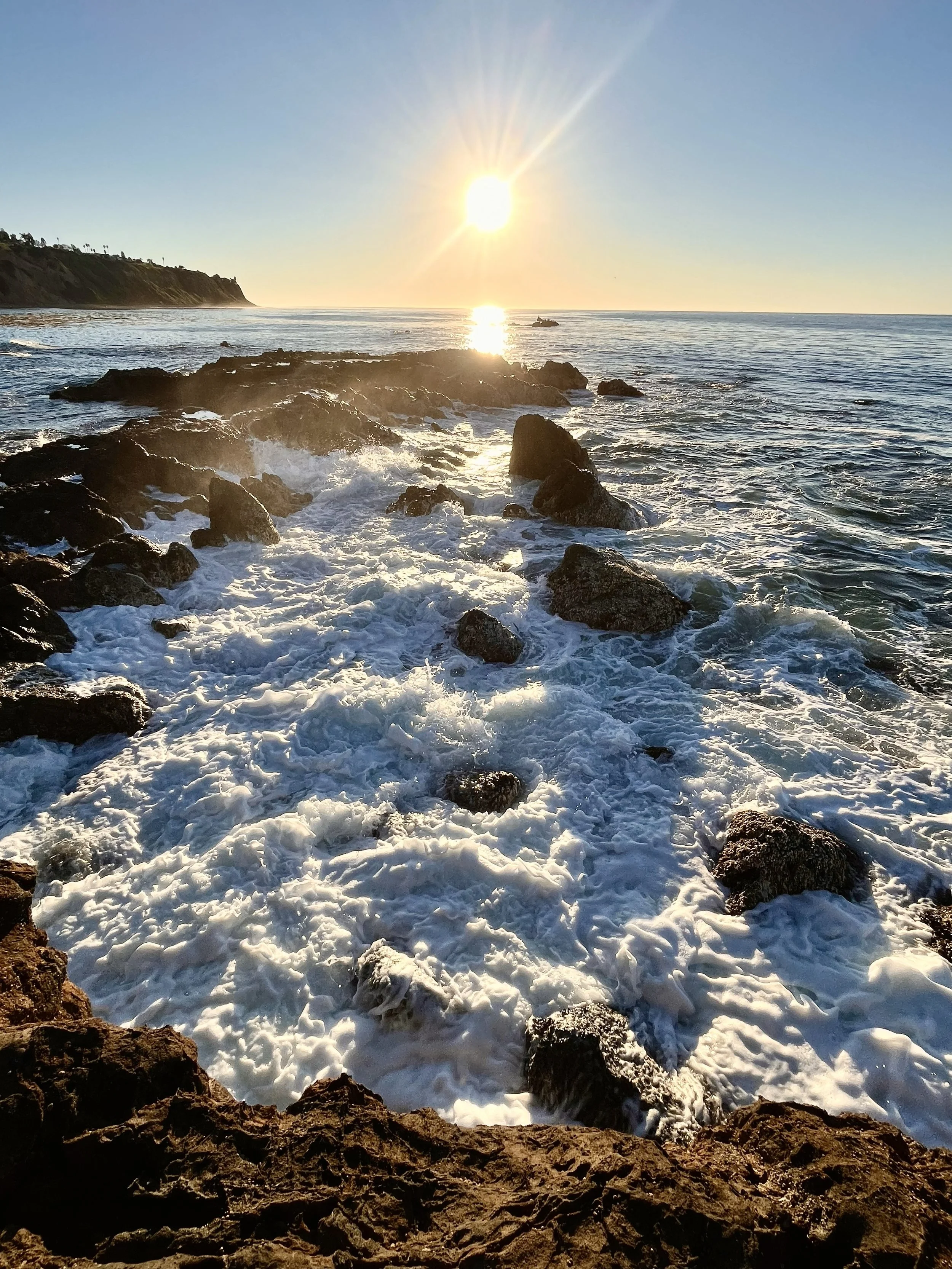 Sunset at Flat Rock Point, Palos Verdes, California