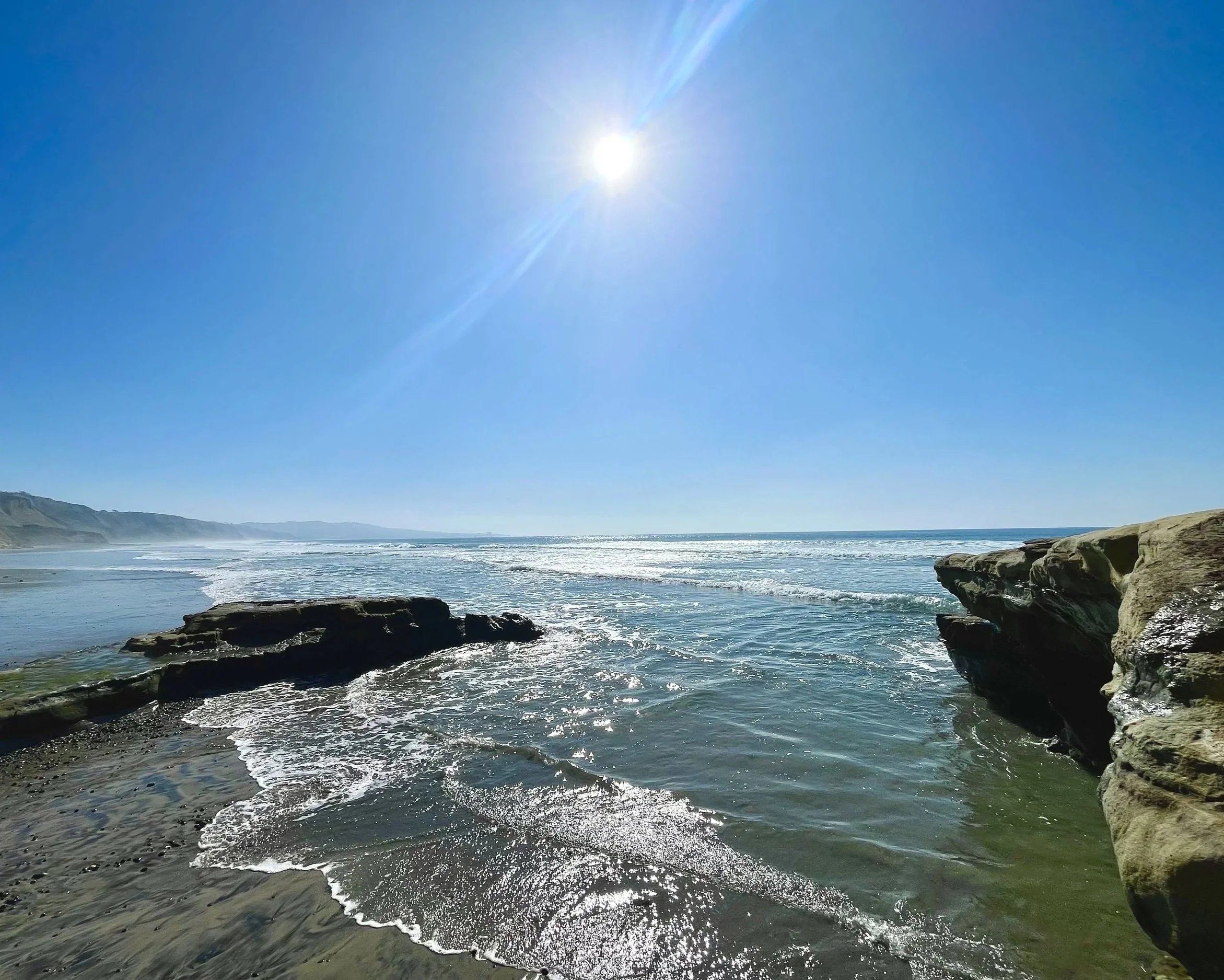 view from Flat Rock of La Jolla, San Diego