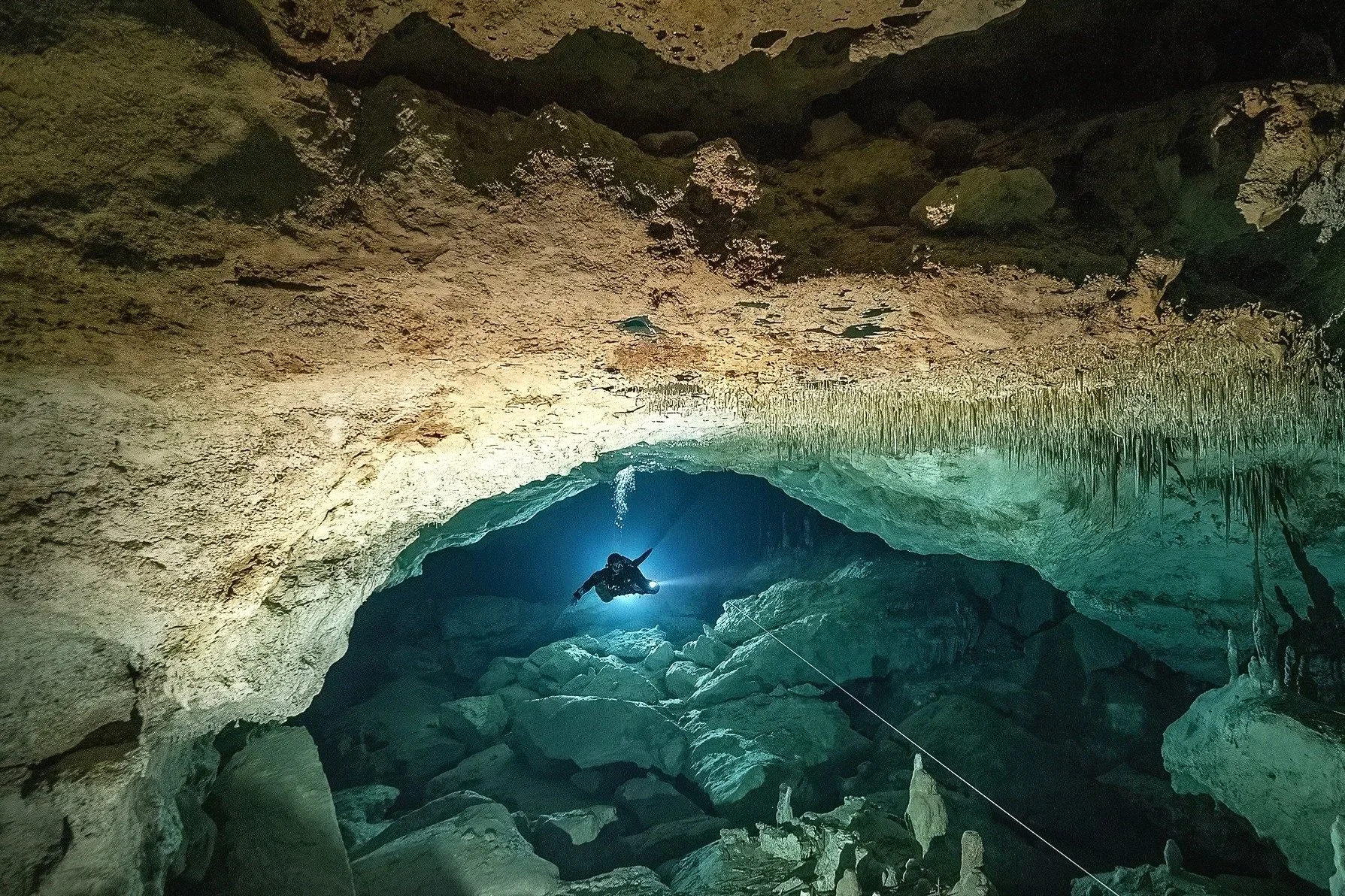 Cave Diving in Yucatan, Mexico by Natalie Gibb
