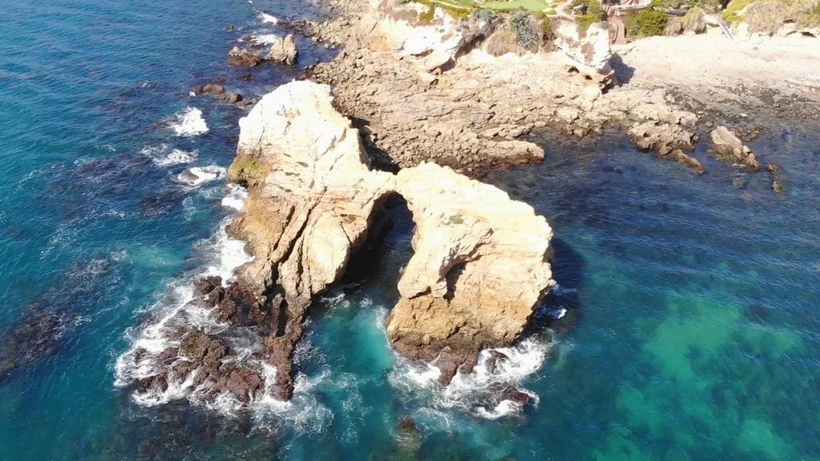 Ladder Rock from above, Newport Beach