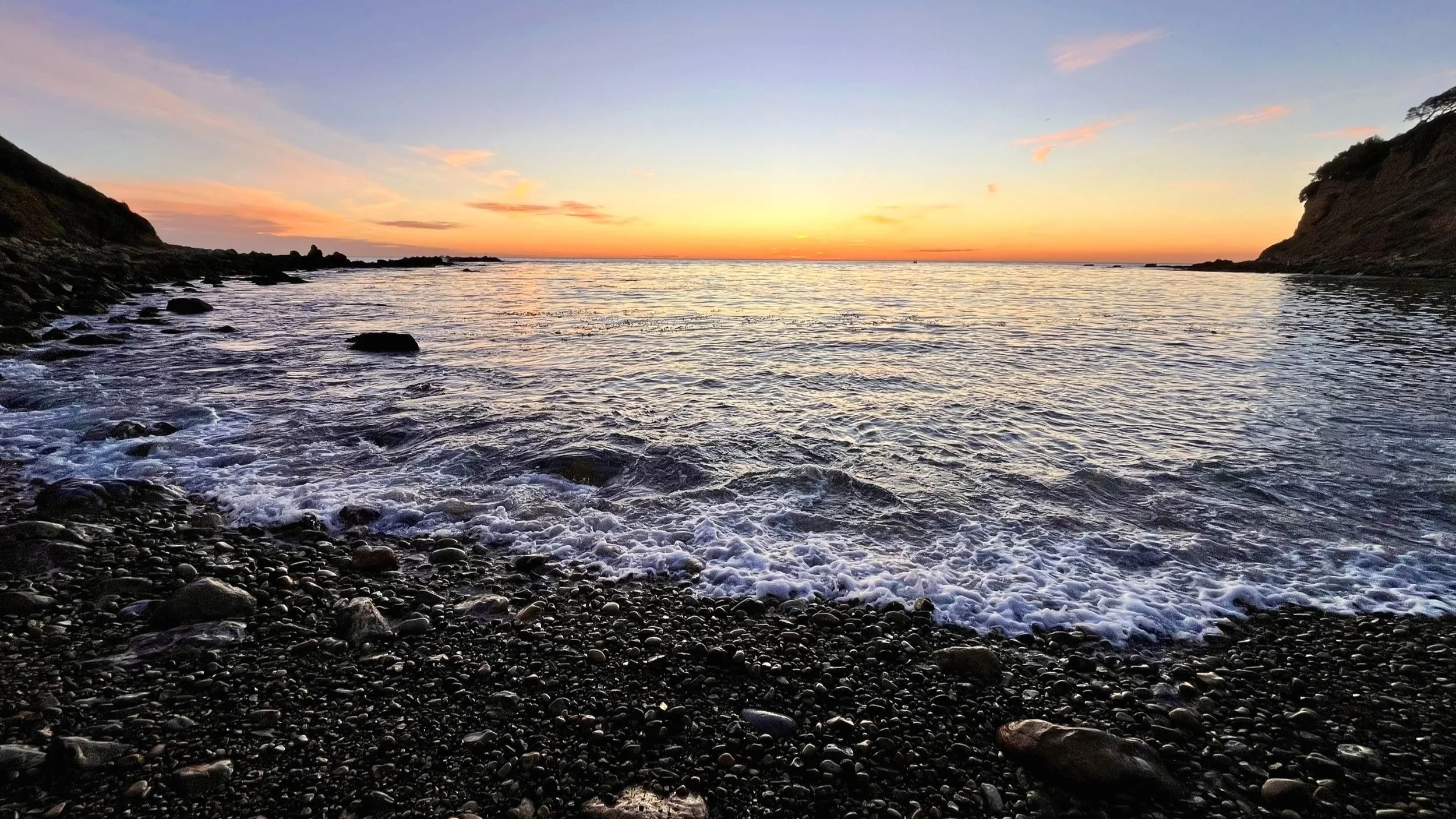 Sunset at Christmas Tree Cove, Palos Verdes