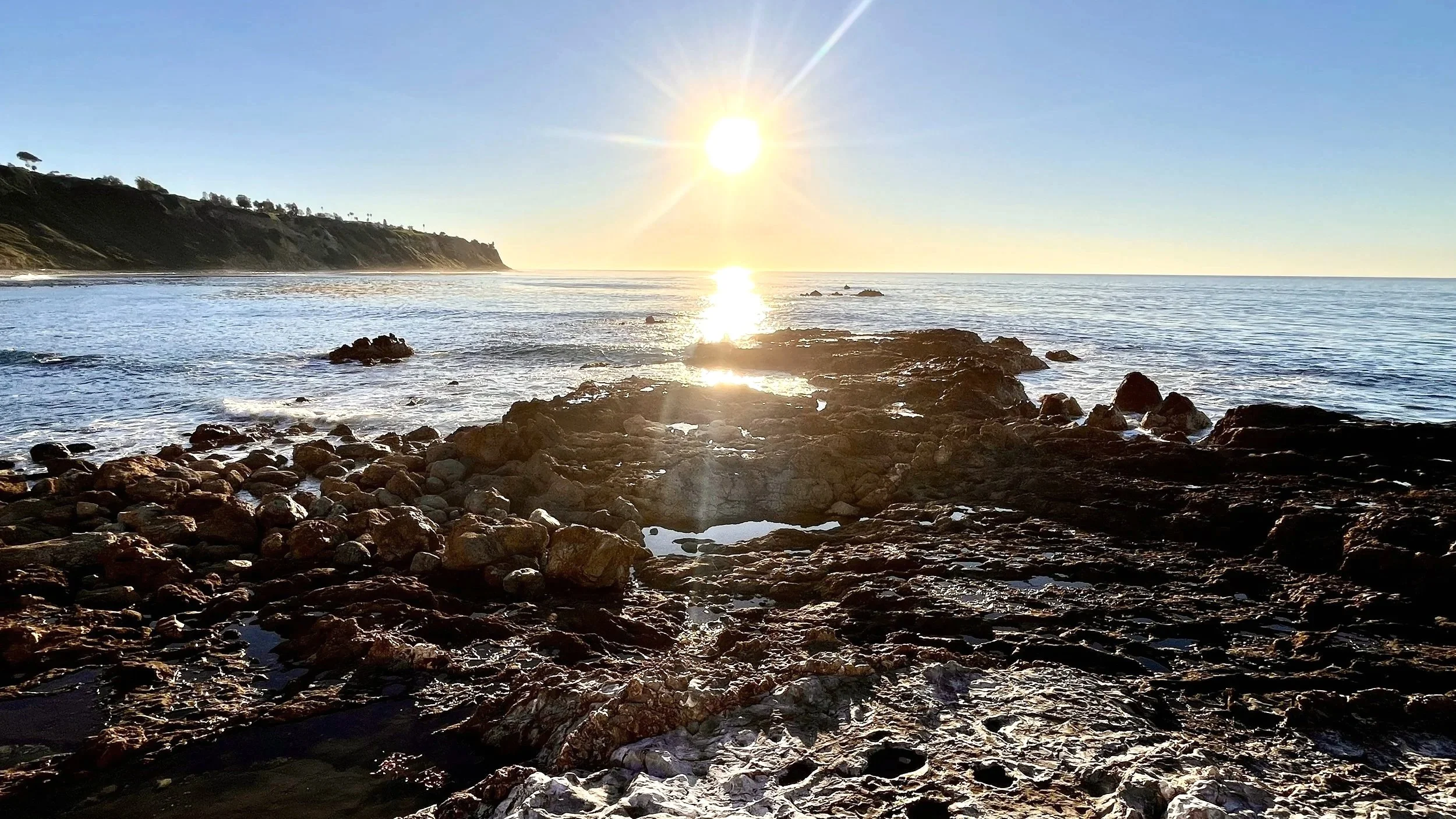 Palos Verdes, California. Flat Rock Point Sunset