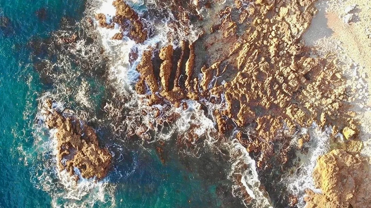 Christmas Tree Cove reef from above, Palos Verdes