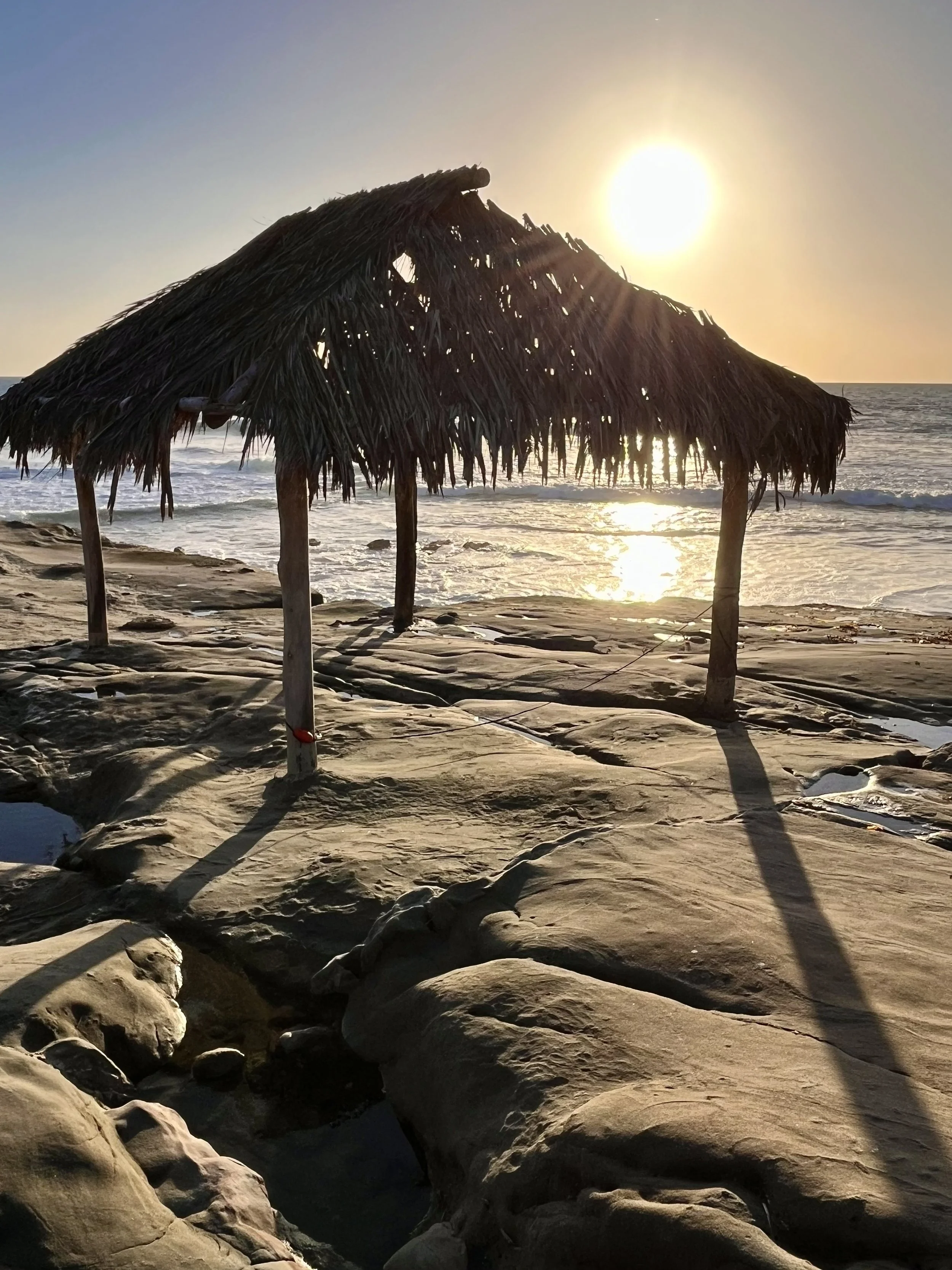 La Jolla Hut at Sunset, San Diego, California